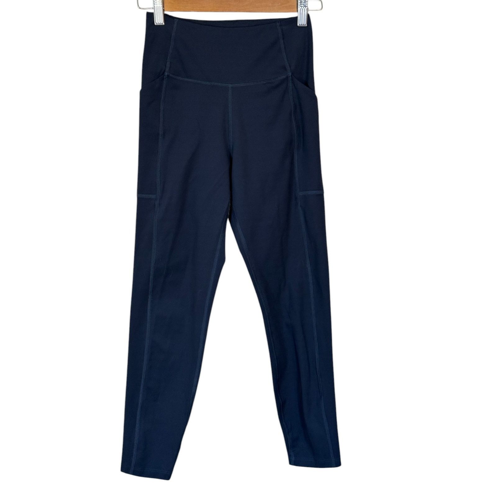Girlfriend Collective Girlfriend Collective Leggings Women S Navy Blue Activewear Size 23" - 1 Thumbnail