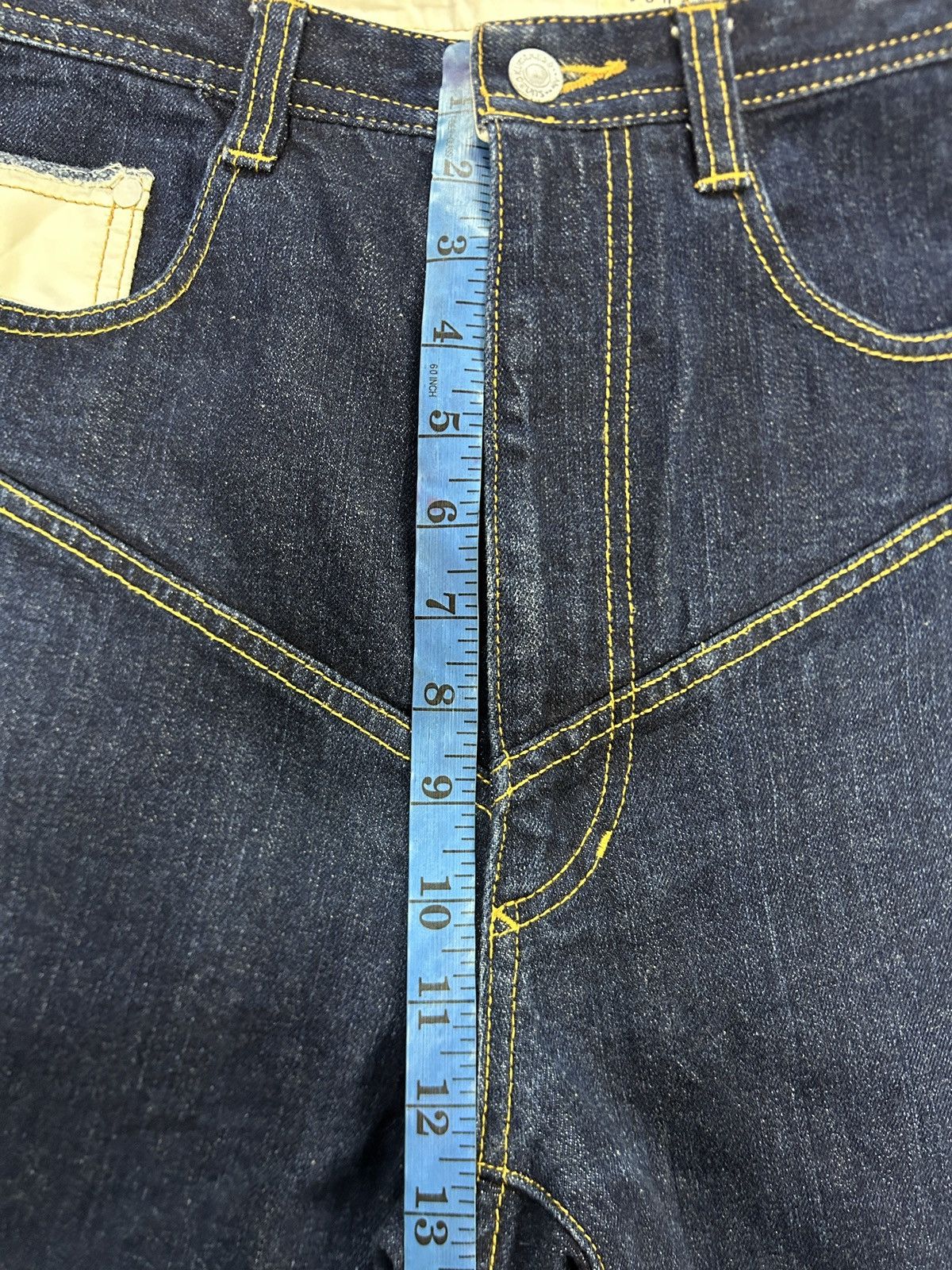 Issey Miyake Vintage Sunaokuwahara Issey Miyake Wide Freak Jeans Size US 29 - 17 Thumbnail