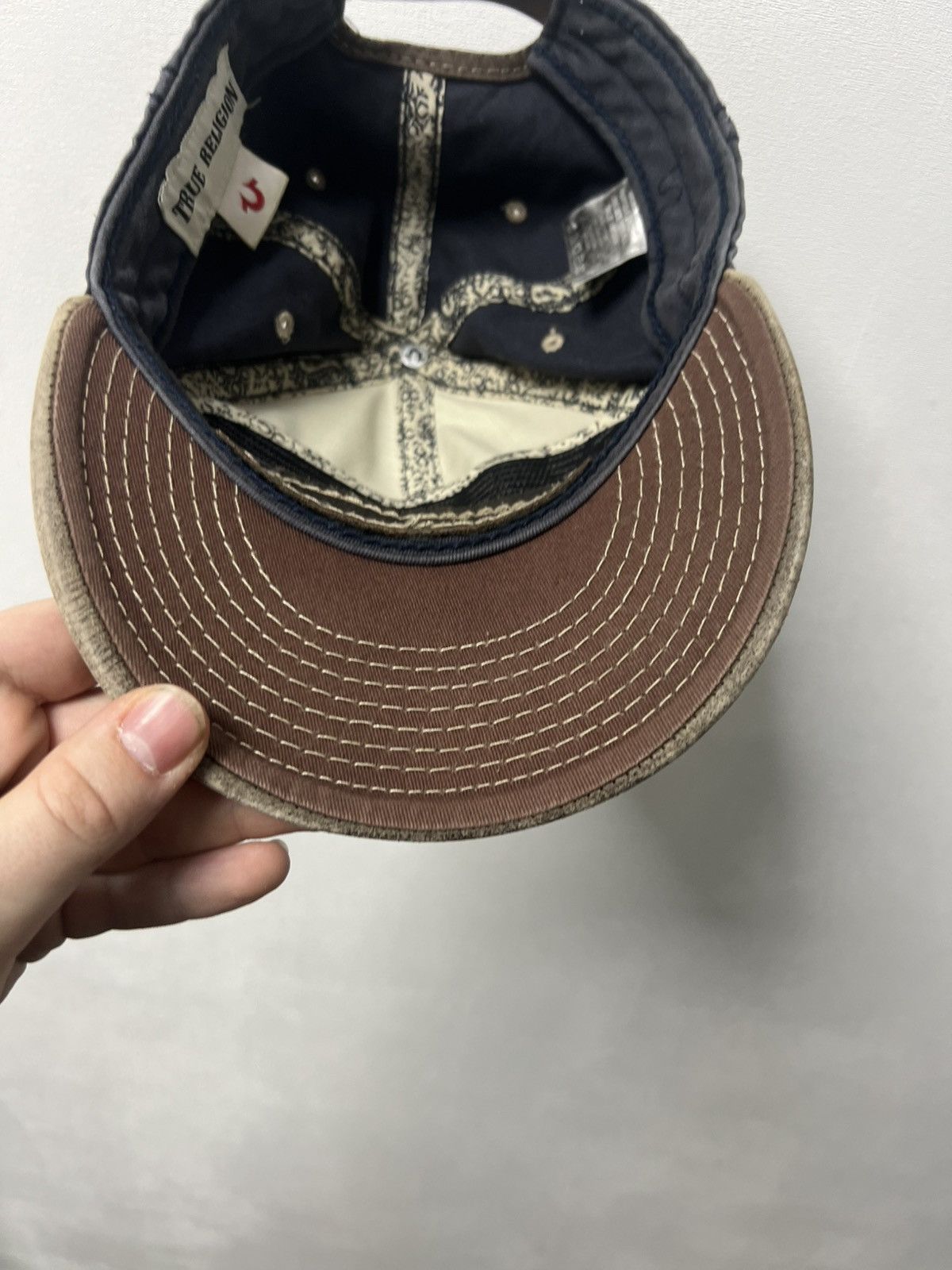 True Religion Vintage True Religion Cap Hat 90s Distrissed Y2K Size ONE SIZE - 9 Thumbnail