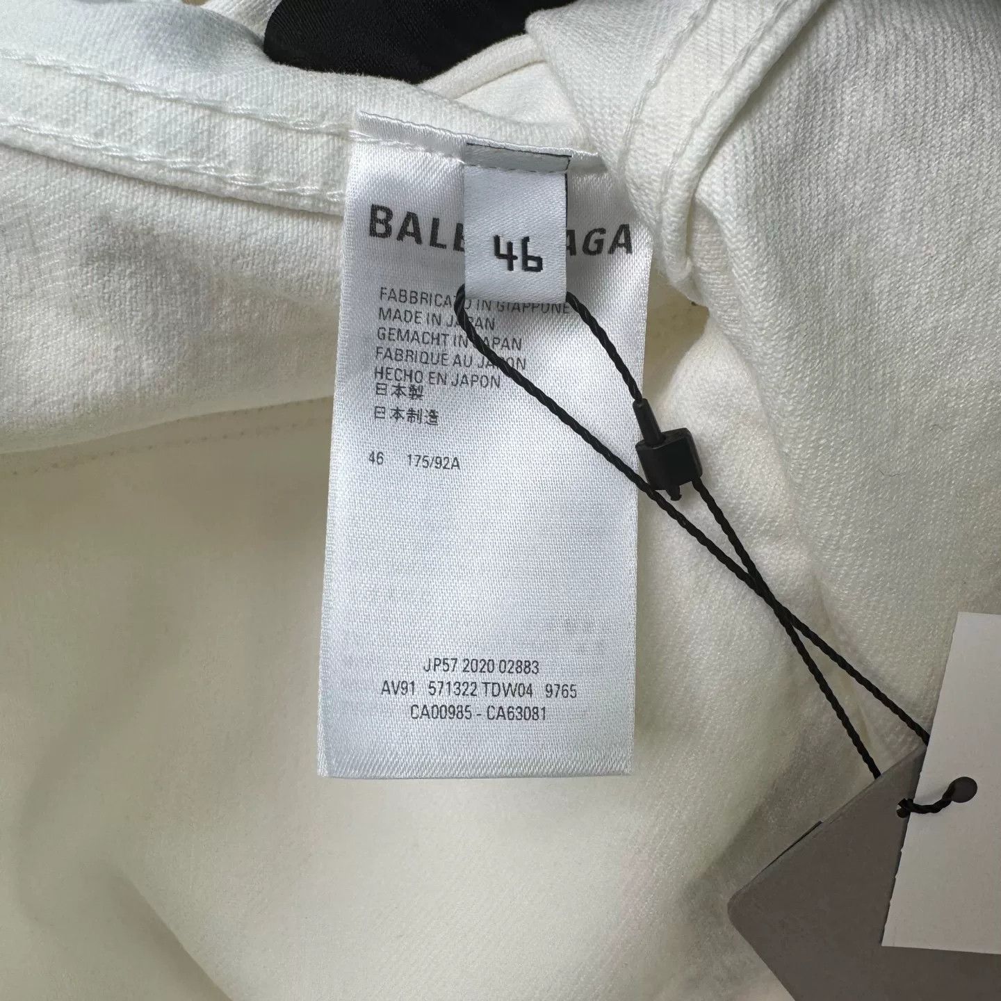 Balenciaga Balenciaga White Denim Jacket with Logo Size US L / EU 52-54 / 3 - 5 Thumbnail
