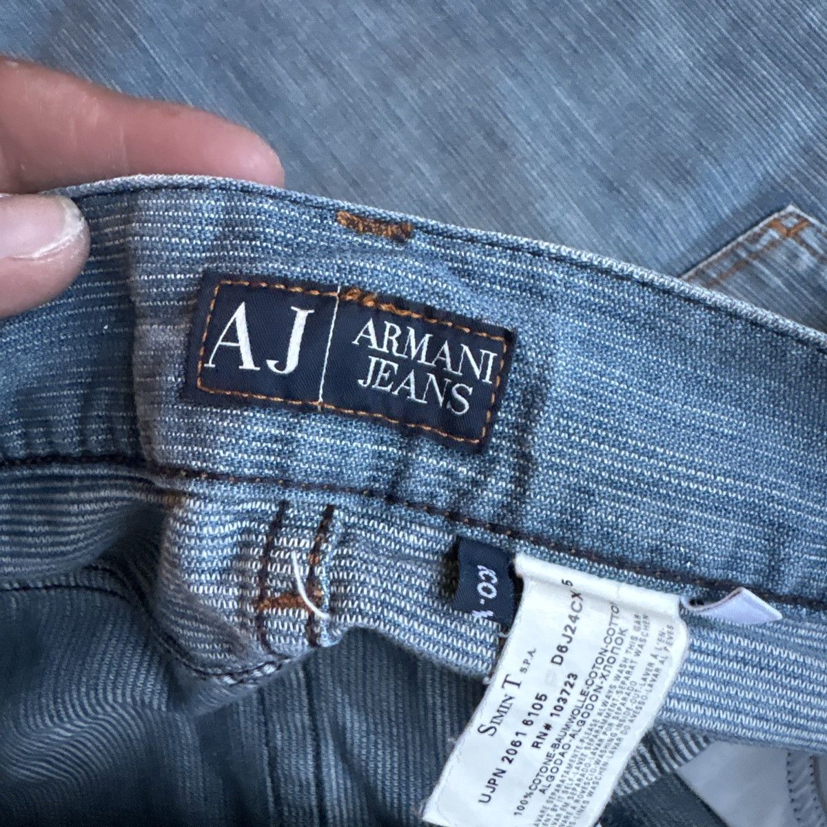 Armani Exchange Vibtage Blue Armani jeans Size US 35 - 6 Thumbnail