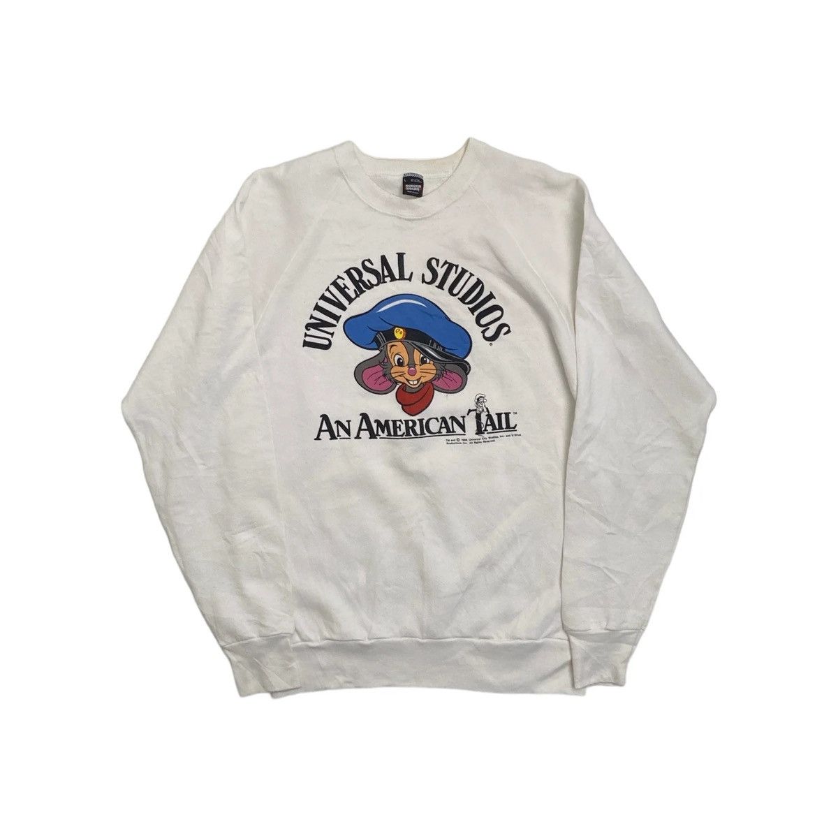Band Tees × Vintage Vintage 1986 Fievel Mousekewitz American Tale Sweatshirts Size US L / EU 52-54 / 3 - 1 Thumbnail