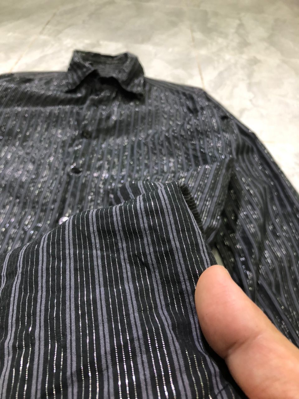 Designer × Japanese Brand Buona GIonata Shiny Stripes Button-ups Shirt Size US M / EU 48-50 / 2 - 7 Thumbnail