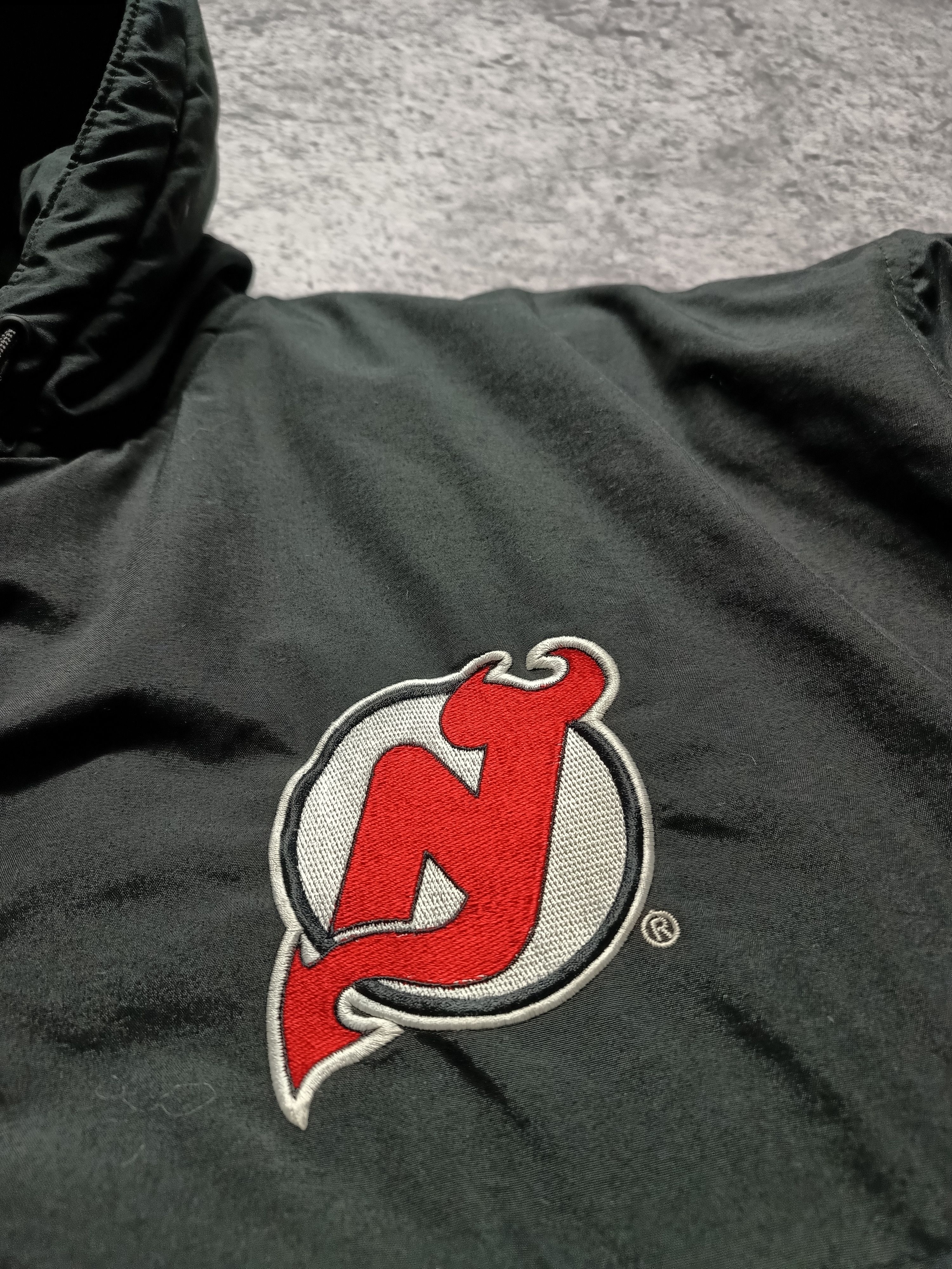 NHL × Starter × Vintage Vtg 90’s New Jersey Devils Zip Up Starter Jacket Size Medium Size US M / EU 48-50 / 2 - 5 Thumbnail