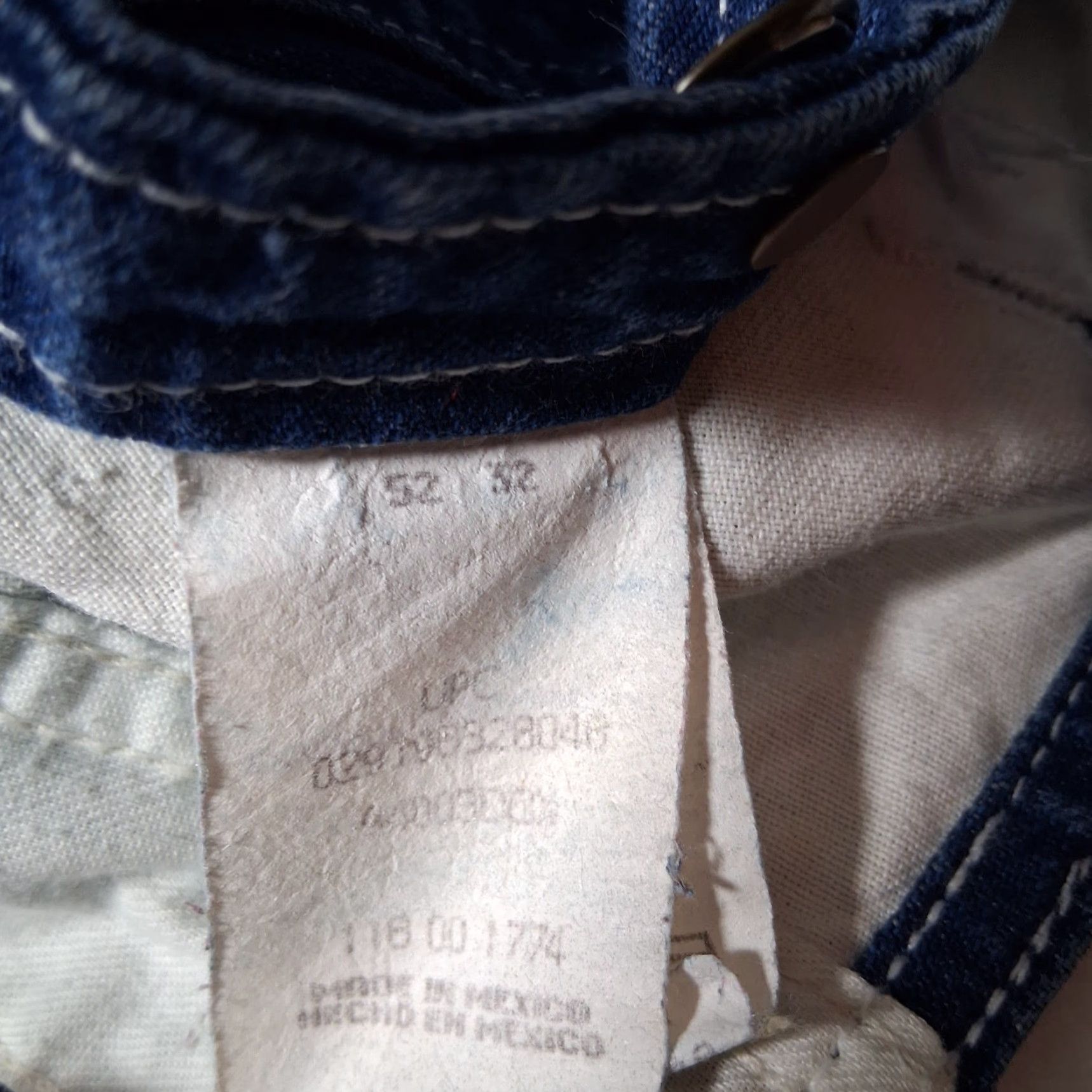 Walls Walls Workwear Overalls Jeans Denim Carpenter 52x31 Blue Men Bibs 5-Pocket Denim Work Bibs Dark Wash Mens Workwear Size US 36 / EU 52 - 4 Thumbnail