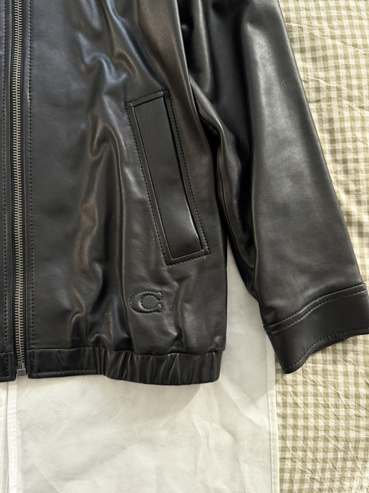 Coach Oversized Leather Jacket Size S / US 4 / IT 40 - 2 Thumbnail