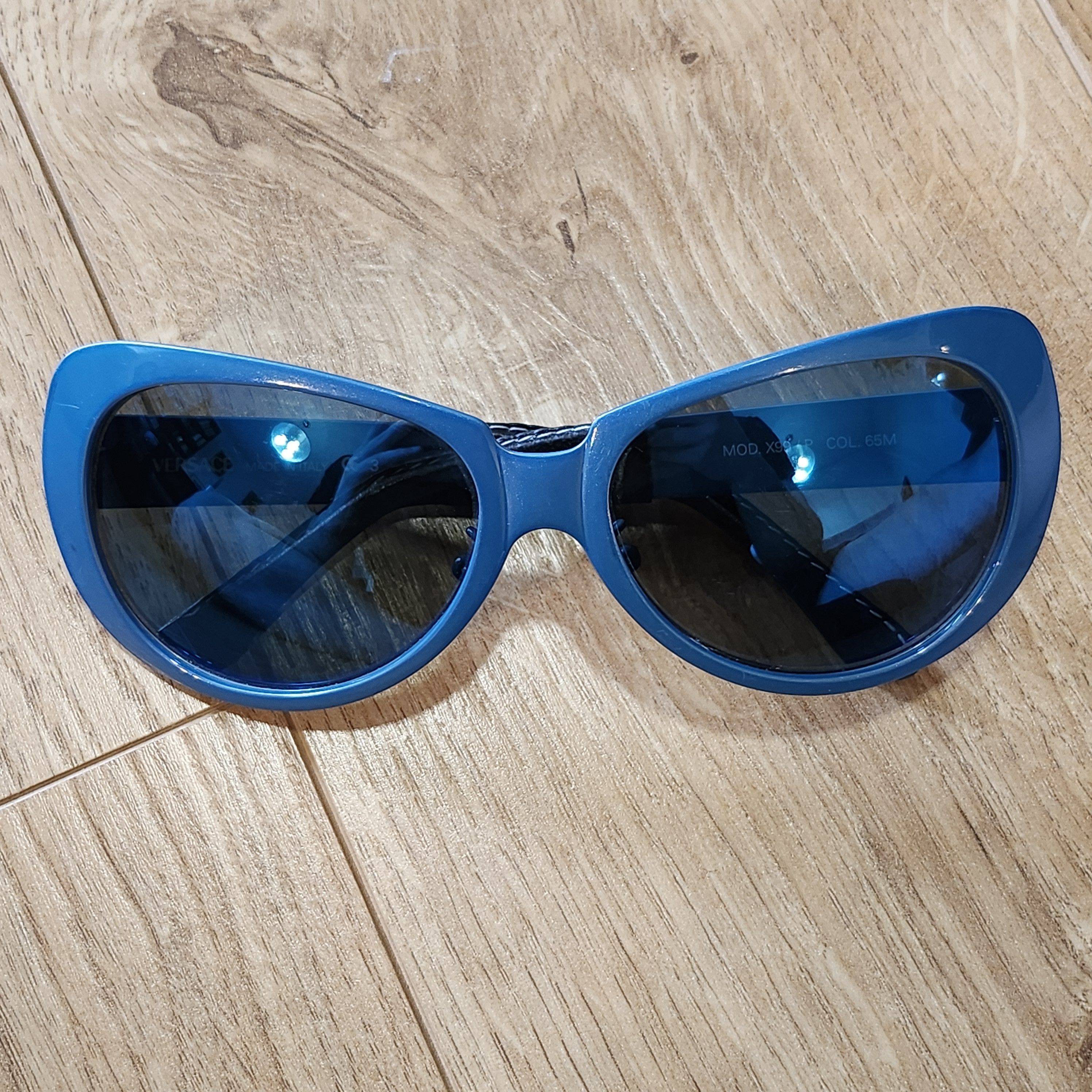 Other Versace MOD 99X\P Blue leather sunglasses Size ONE SIZE - 2 Thumbnail