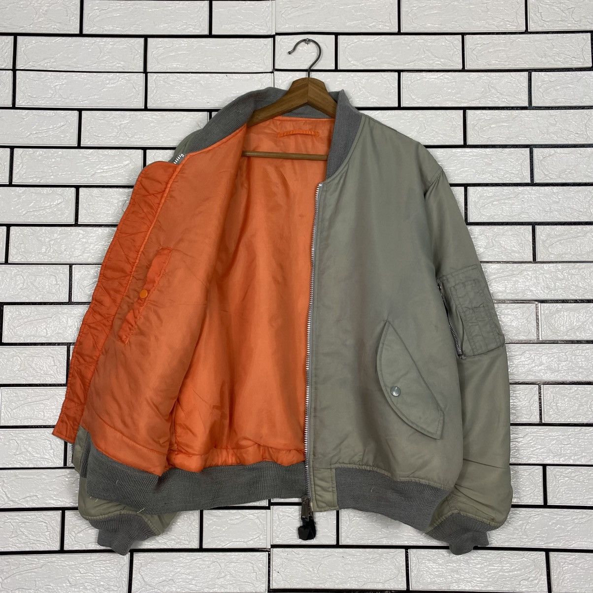 Japanese Brand 📌Vintage Ma-1 Bomber Jacket Military Unbranded Issey Miyake Size US L / EU 52-54 / 3 - 12 Thumbnail