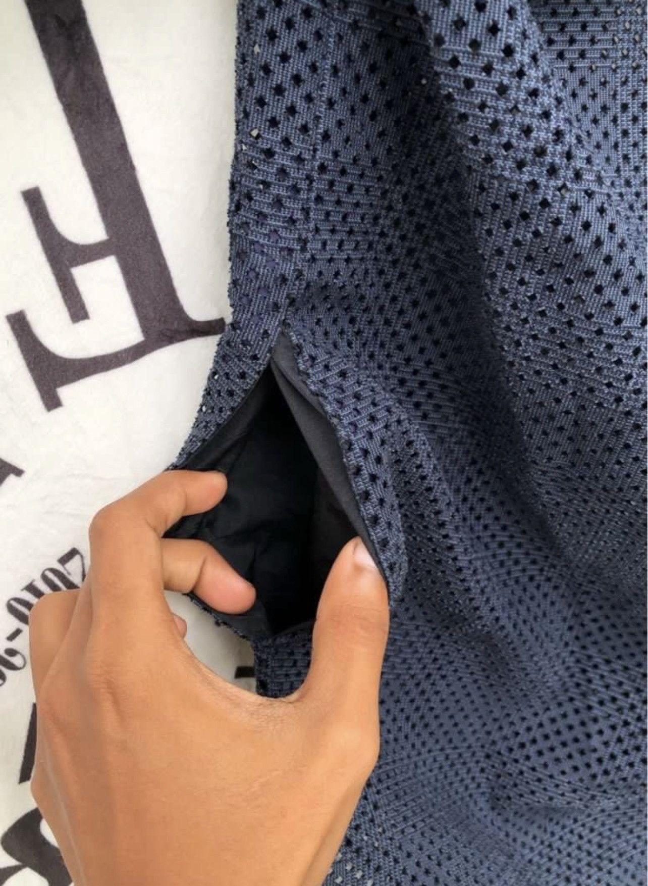 Sacai 🔥S/S 2014 Sacai Mesh Prototype Panelled Net Dress Size M / US 6-8 / IT 42-44 - 9 Thumbnail