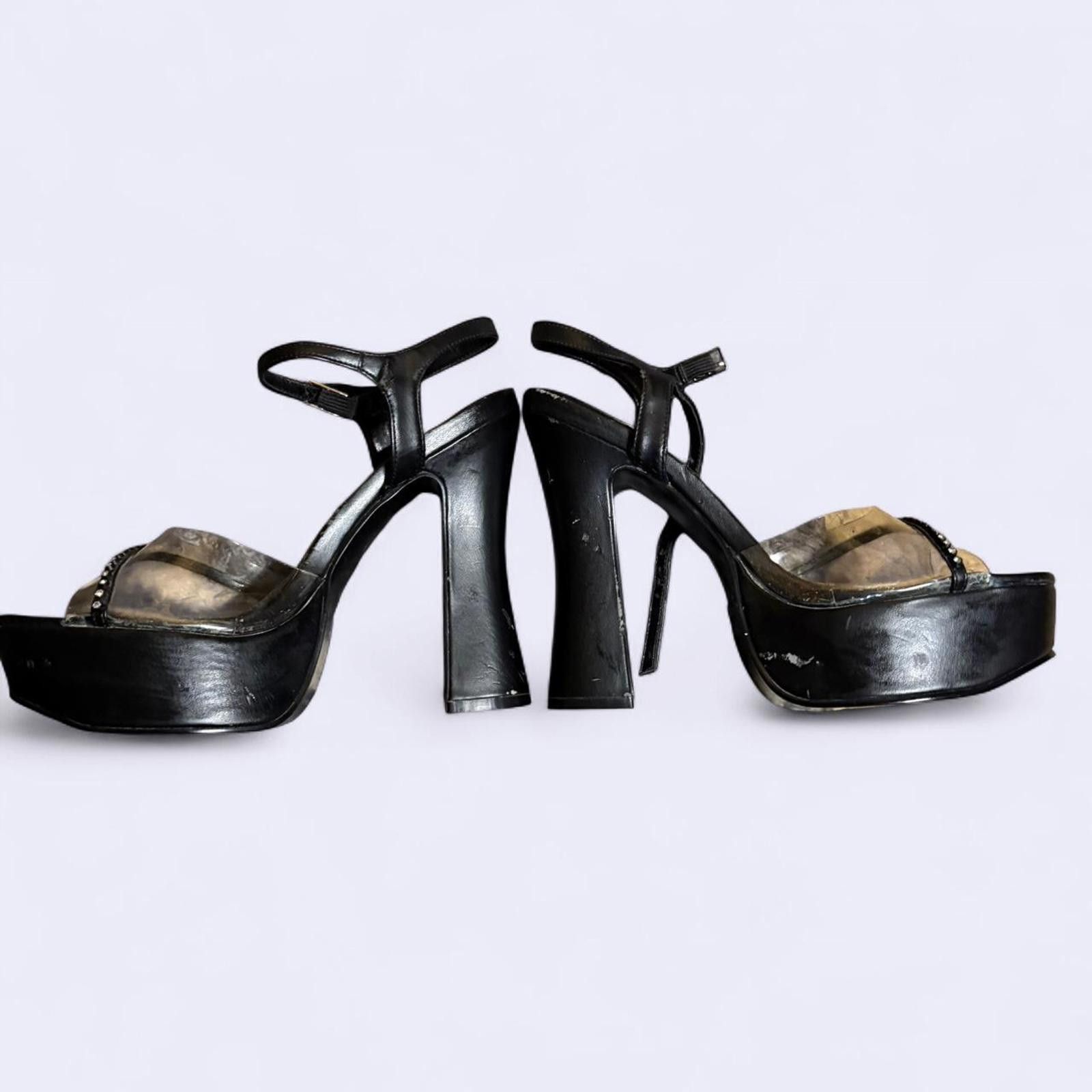 Jansport y2k black platform heels Size US 7.5 / IT 37.5 - 2 Thumbnail