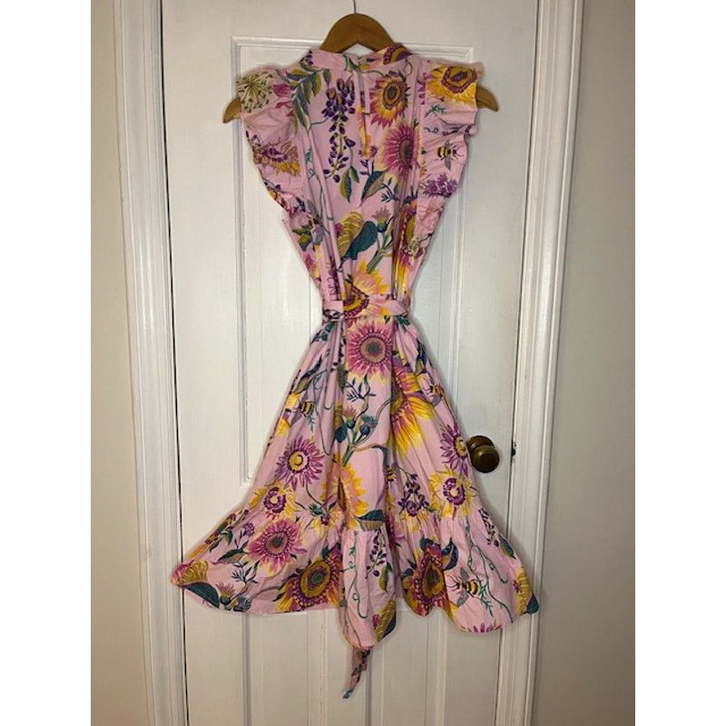 Banjanan Banjanan BulBul Spring Floral Pink Dress - Size Small Size S / US 4 / IT 40 - 4 Thumbnail