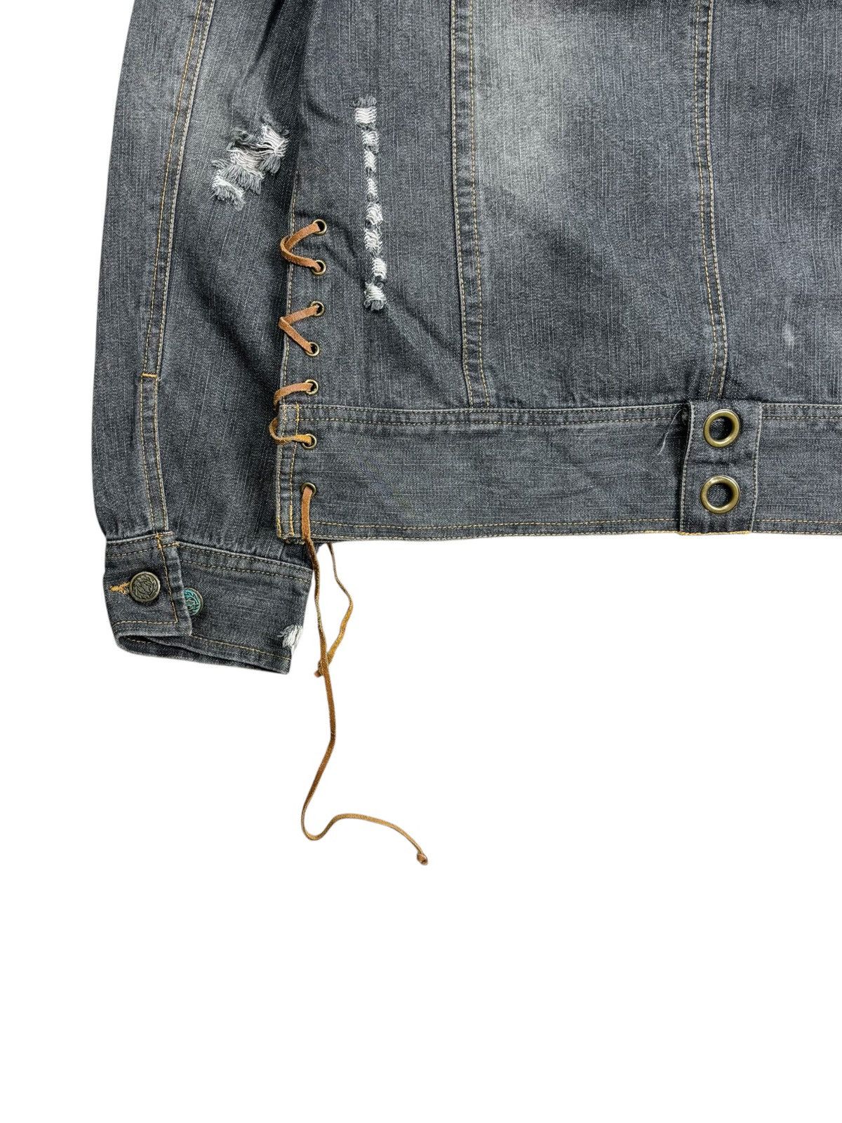 Yasuyuki Ishii 2000s In The Attic - Multilace Rider Denim Jacket Size US M / EU 48-50 / 2 - 11 Thumbnail