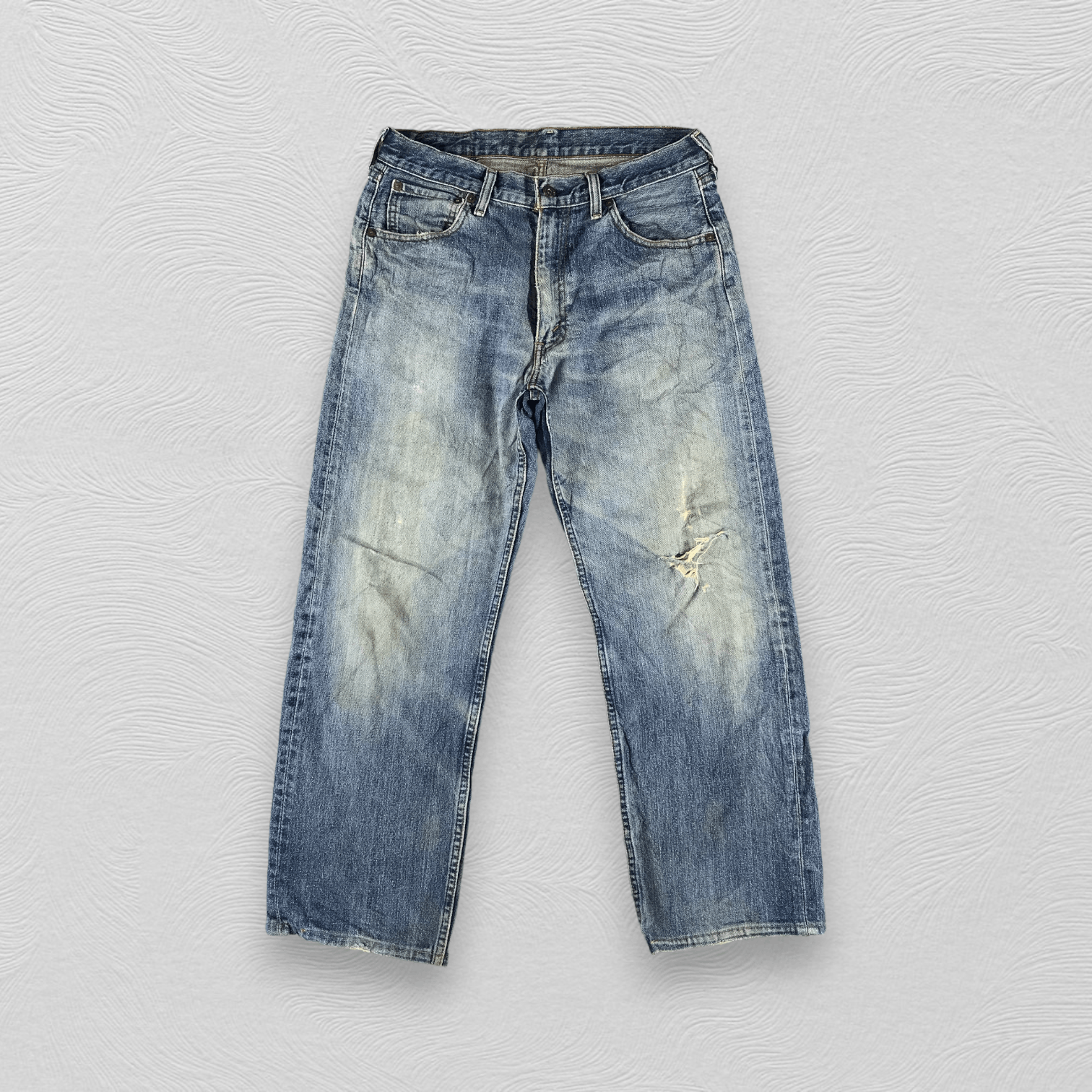 Levi's Vintage Levi's 503 Jeans Distress Faded Blue Denim KJ1457 Size US 31 - 1 Thumbnail
