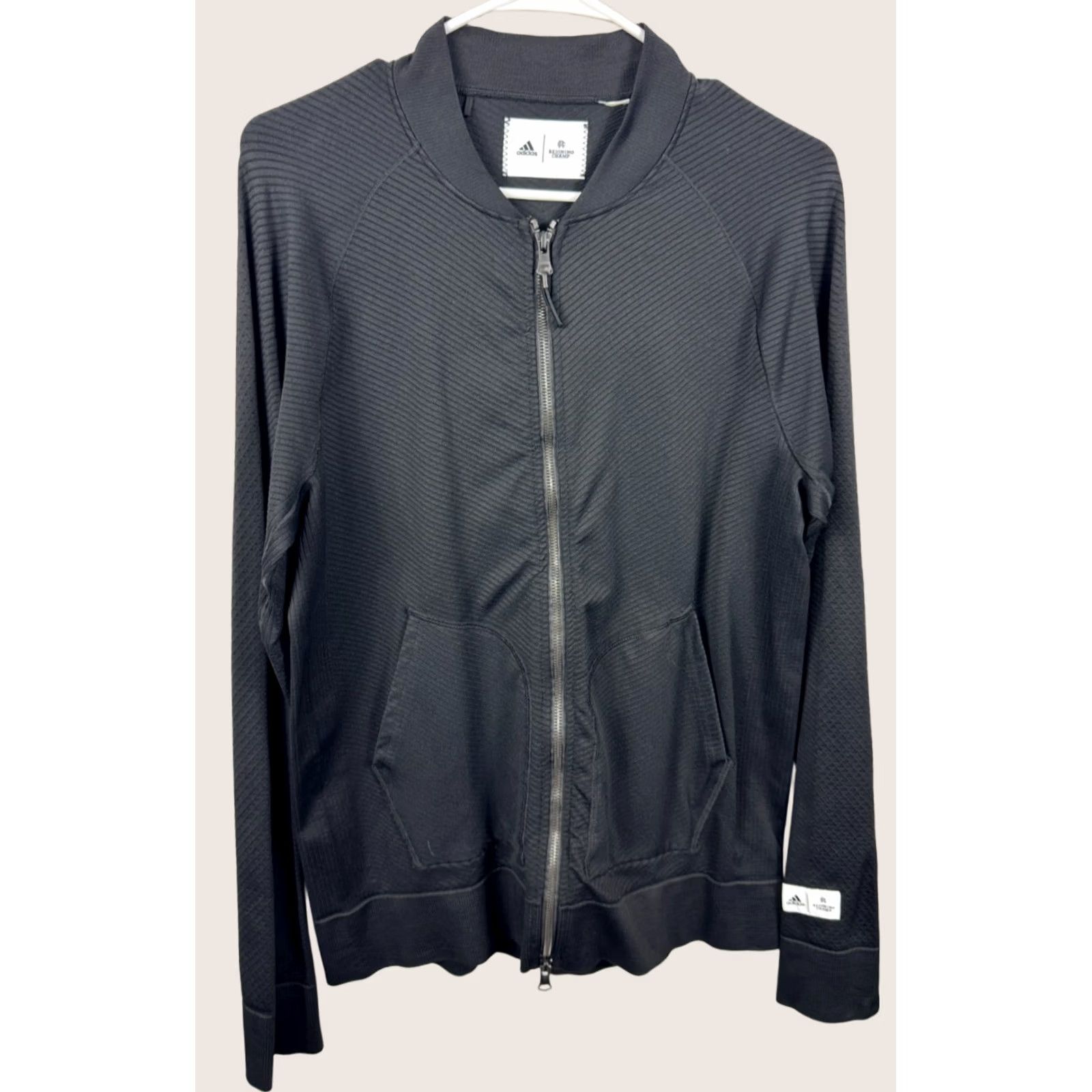 Adidas Adidas Reigning Champ Track Jacket Mens Black Full Zip Knit Athletic Sweatshirt S Size US S / EU 44-46 / 1 - 1 Thumbnail