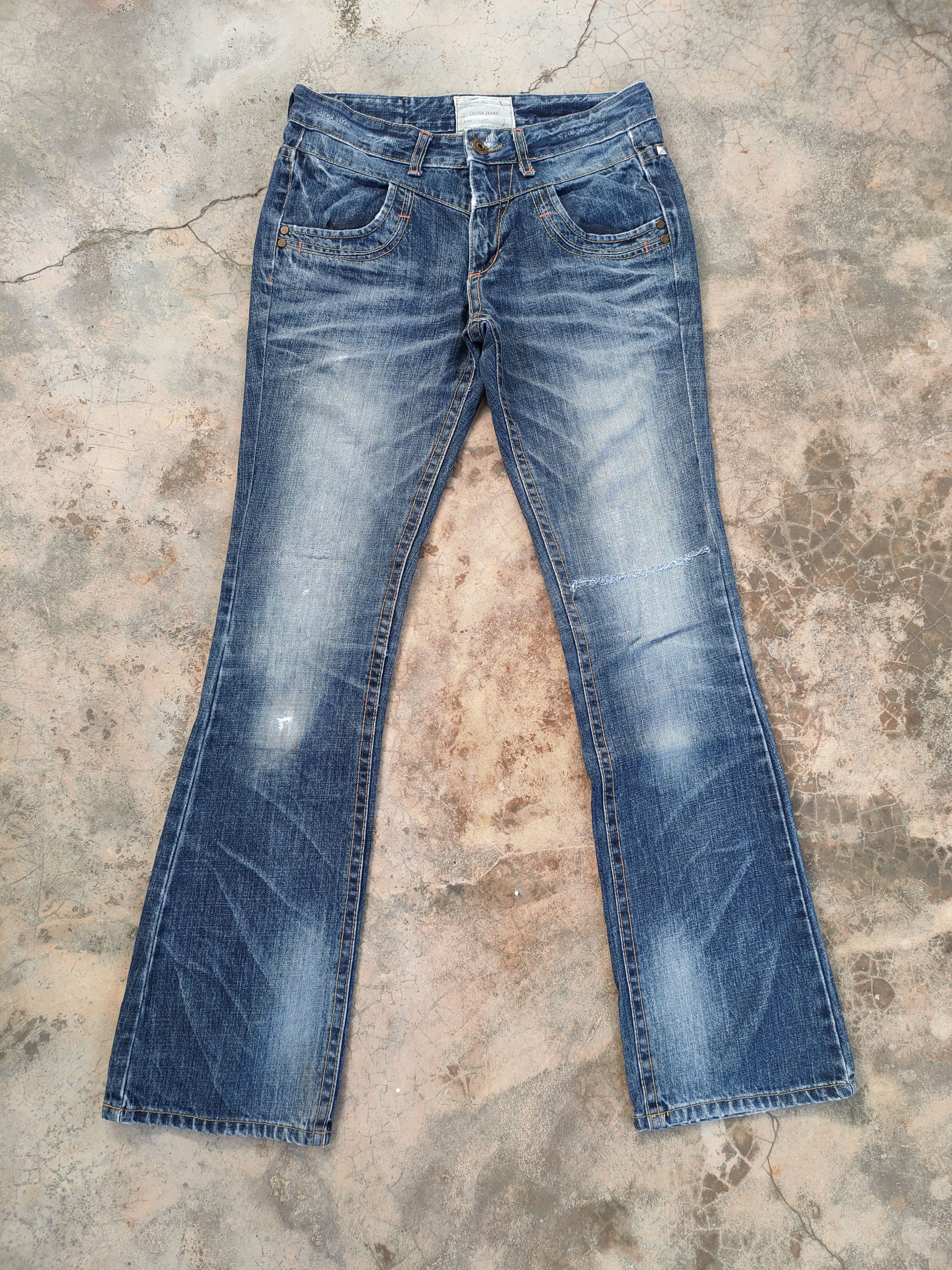Japanese Brand VINTAGE LOLITA JAPANESE FADED DISTRESSED DENIM JEAN PANTS Size US 33 - 2 Thumbnail