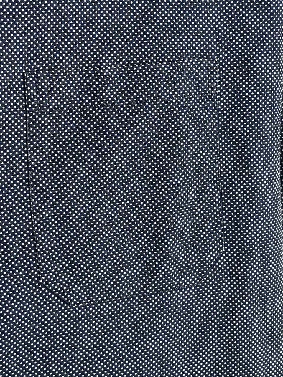 Eton Eton Casual Dot Pattern Navy Pocket Shirt Size L Size US L / EU 52-54 / 3 - 7 Thumbnail