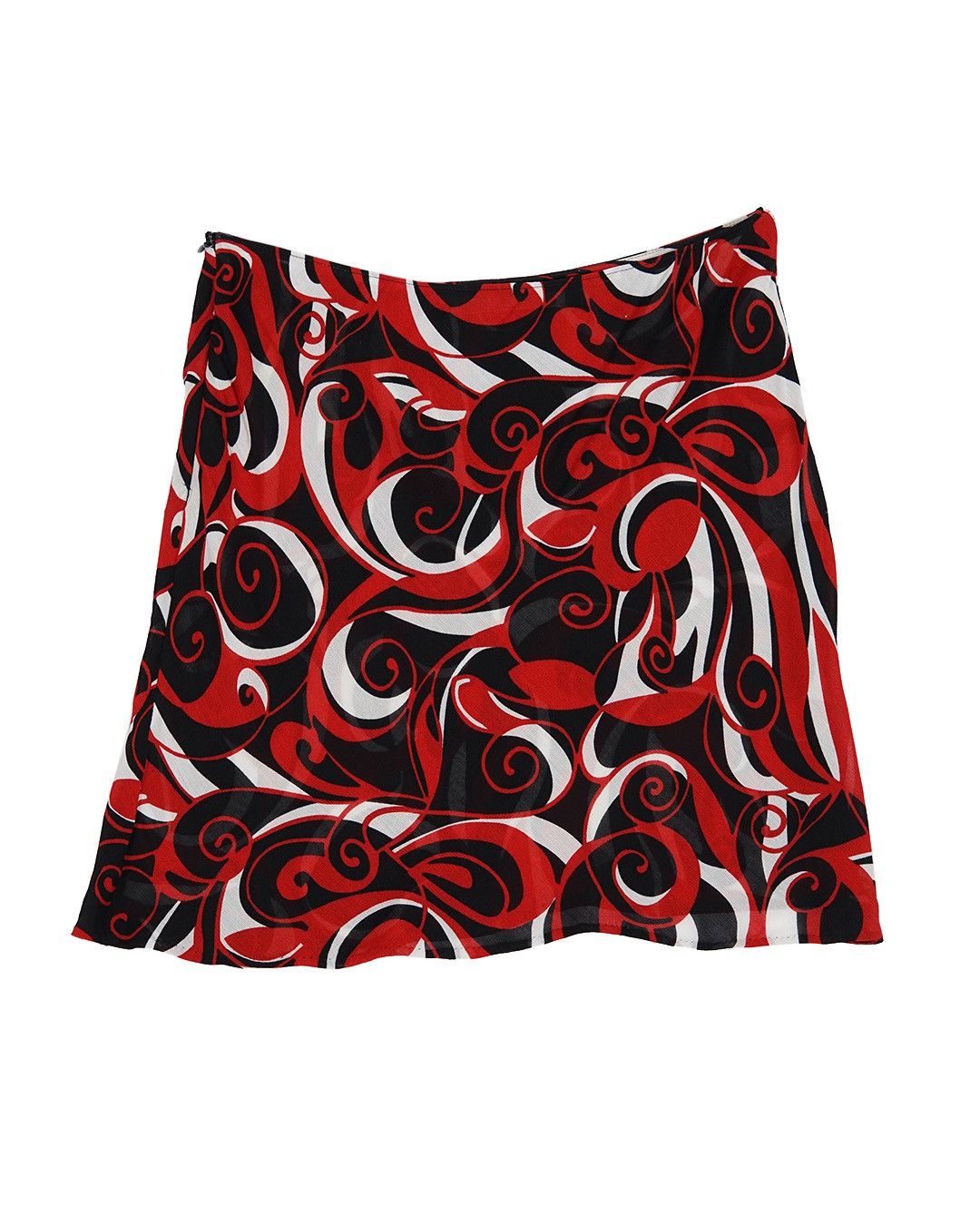Miu Miu Miu Miu F/W2000 Swirl Print Viscose Skirt Size 28" / US 6 / IT 42 - 4 Thumbnail