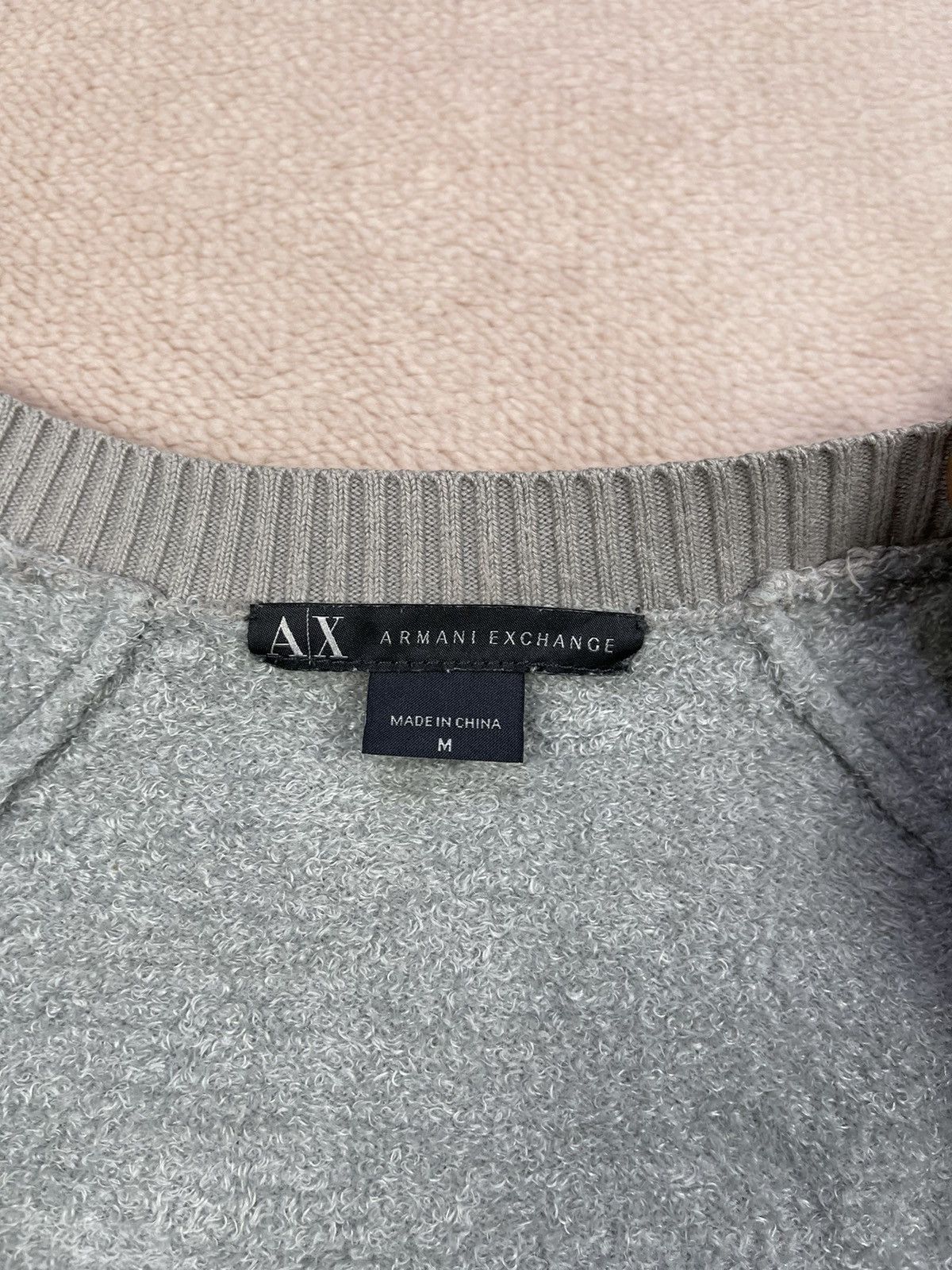 Armani Exchange A|X Armani Exchange Fluffy Soft Zip Crewneck Sweater Size M / US 6-8 / IT 42-44 - 8 Thumbnail