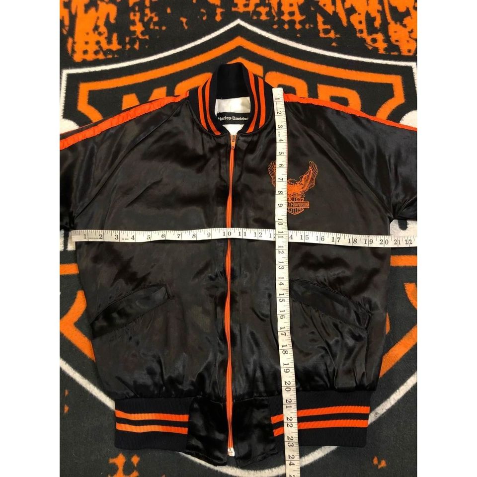 Harley Davidson × Vintage VTG 70s Harley Davidson Jacket XSmall Women Satin , Bomber Size XS / US 0-2 / IT 36-38 - 9 Thumbnail