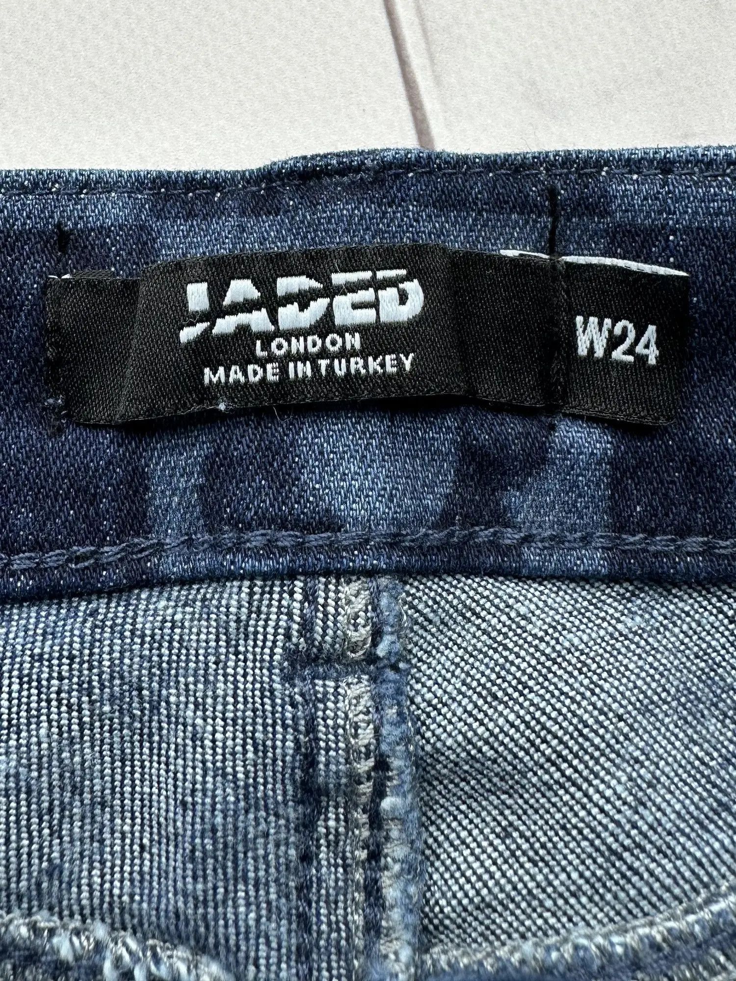 Jaded London Jaded London Printed Flare Jeans (B363) Size 24" / US 00 / IT 34 - 7 Thumbnail