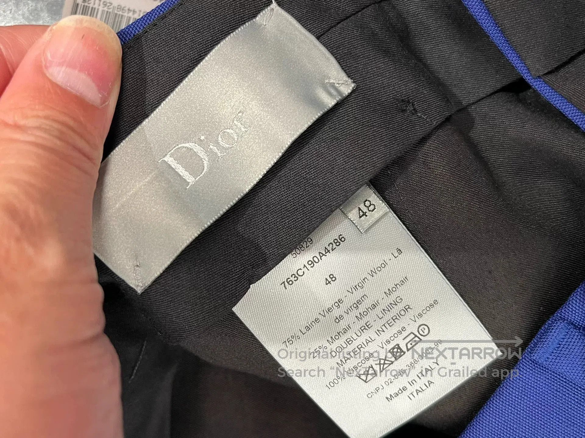 Dior Dior Blue Trousers Size 48 New. Size US 32 / EU 48 - 4 Thumbnail