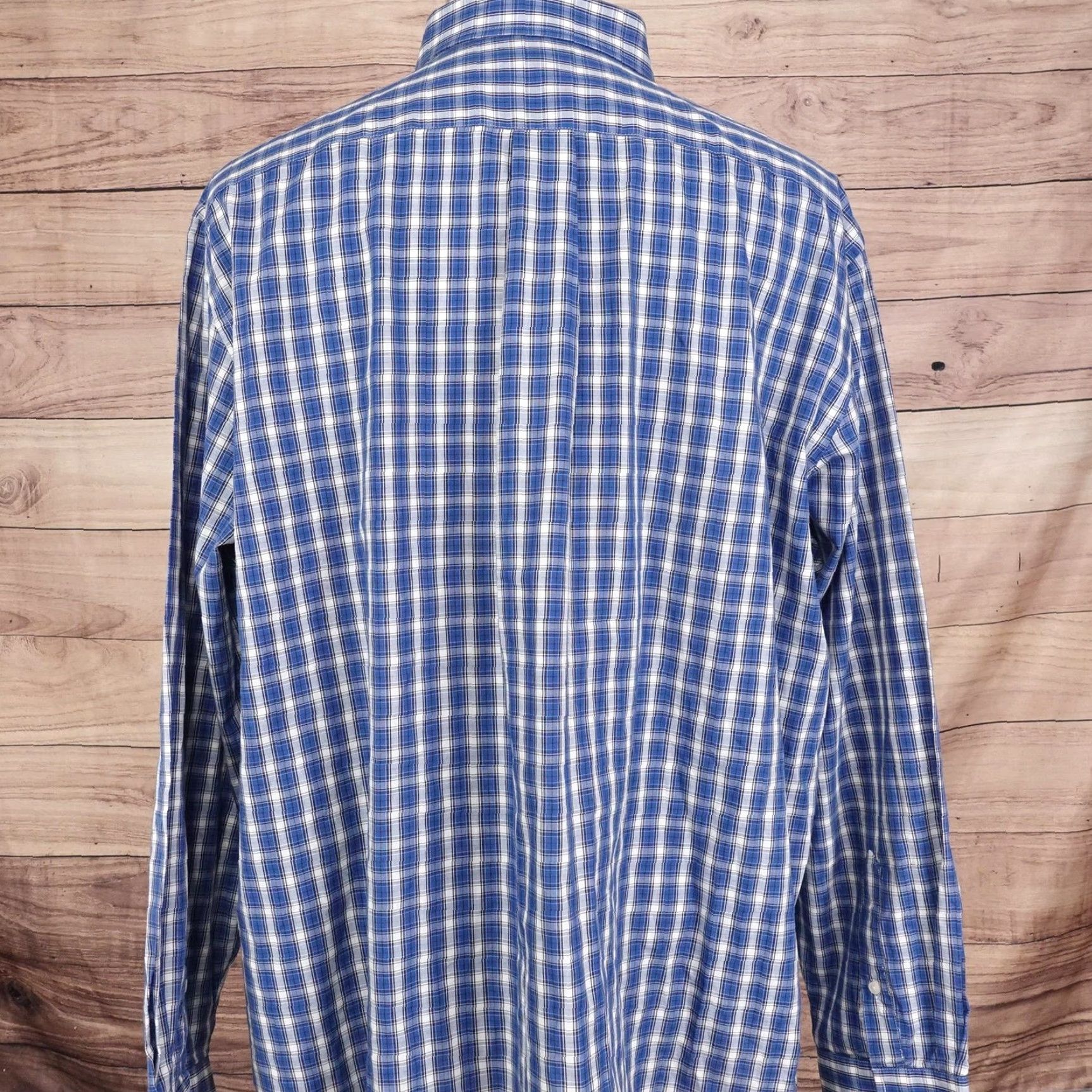 Croft & Barrow Croft & Barrow Shirt Mens 2XL 18.5-19 36/37 Blue Plaid Long Sleeve Button Down Size US XXL / EU 58 / 5 - 4 Thumbnail