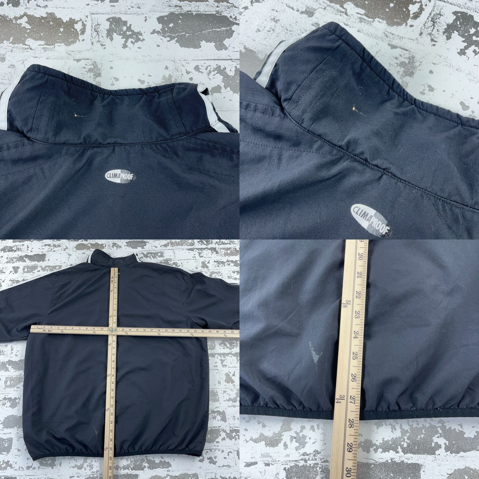 Adidas Adidas Windbreaker Jacket Men L Black White Full Zip Lightweight Breathable Pockets Classics Retro Sports Logo Hipster Track & Field Size US L / EU 52-54 / 3 - 9 Thumbnail