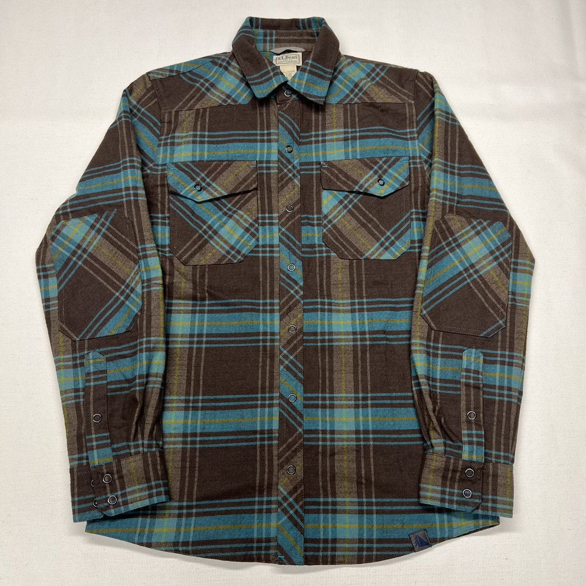 L.L. Bean L.L. Bean Flannel Shirt Plaid Brown Button Up Long Sleeve Size US S / EU 44-46 / 1 - 1 Thumbnail