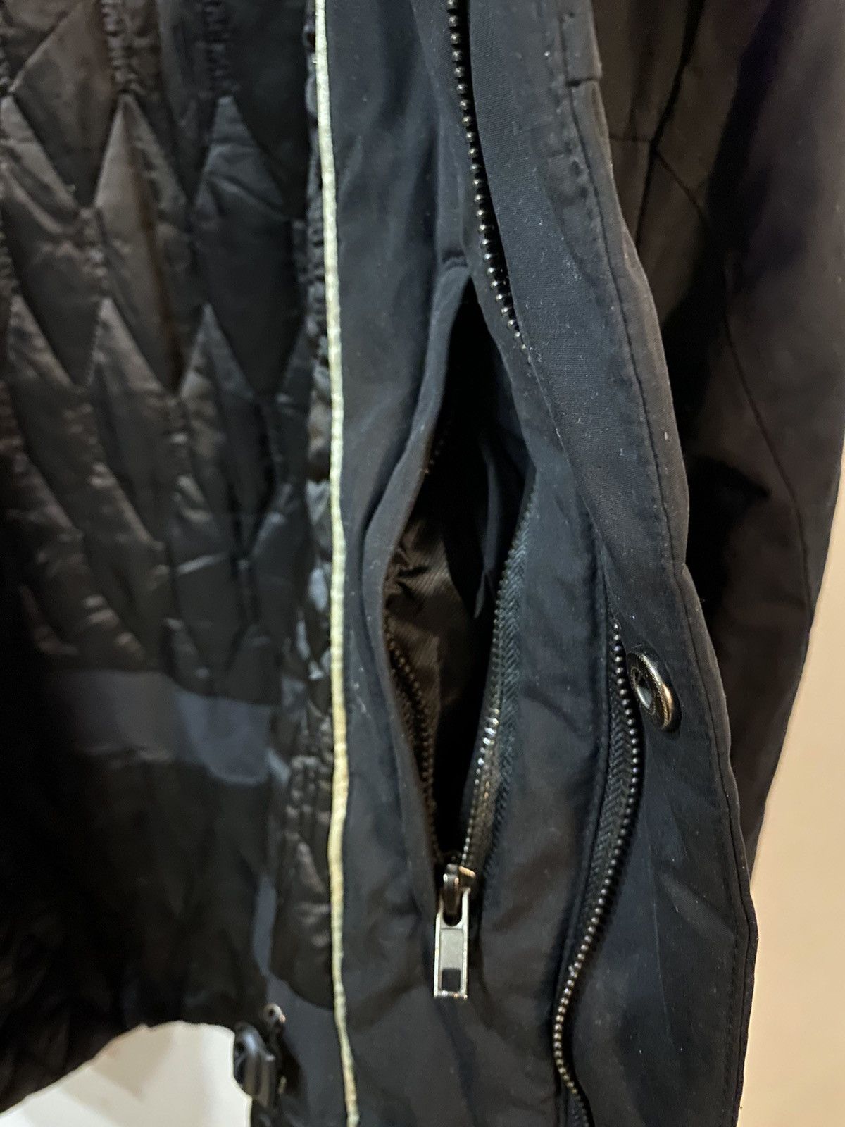 Yves Saint Laurent Winter Warm YSL Jacket Black Vintage Parka Bomber Size US S / EU 44-46 / 1 - 17 Thumbnail