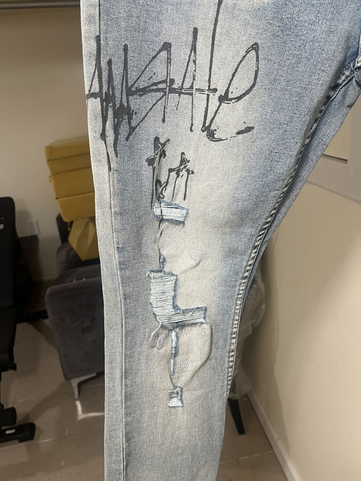 Ksubi Ksubi Grafitti Marker Jeans Sz 36 Size US 36 / EU 52 - 2 Thumbnail