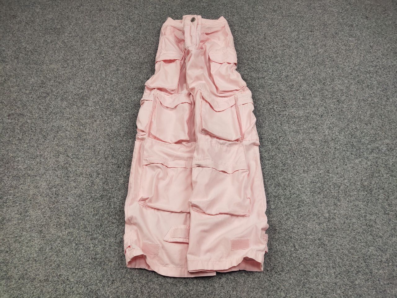 Japanese Brand Vintage 90's Japan Pink Parachute Multi pocket Cargo Pants Size 30" / US 8 / IT 44 - 2 Thumbnail