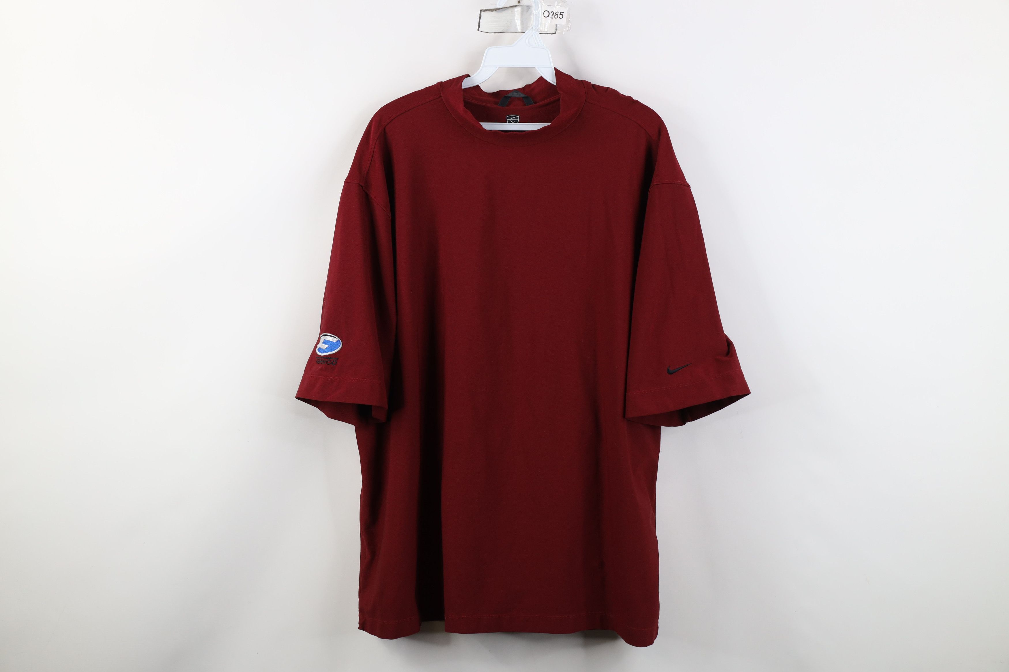 Nike Vintage Nike Golf Mini Swoosh Mock Neck Short Sleeve T-Shirt Size US XXL / EU 58 / 5 - 1 Thumbnail