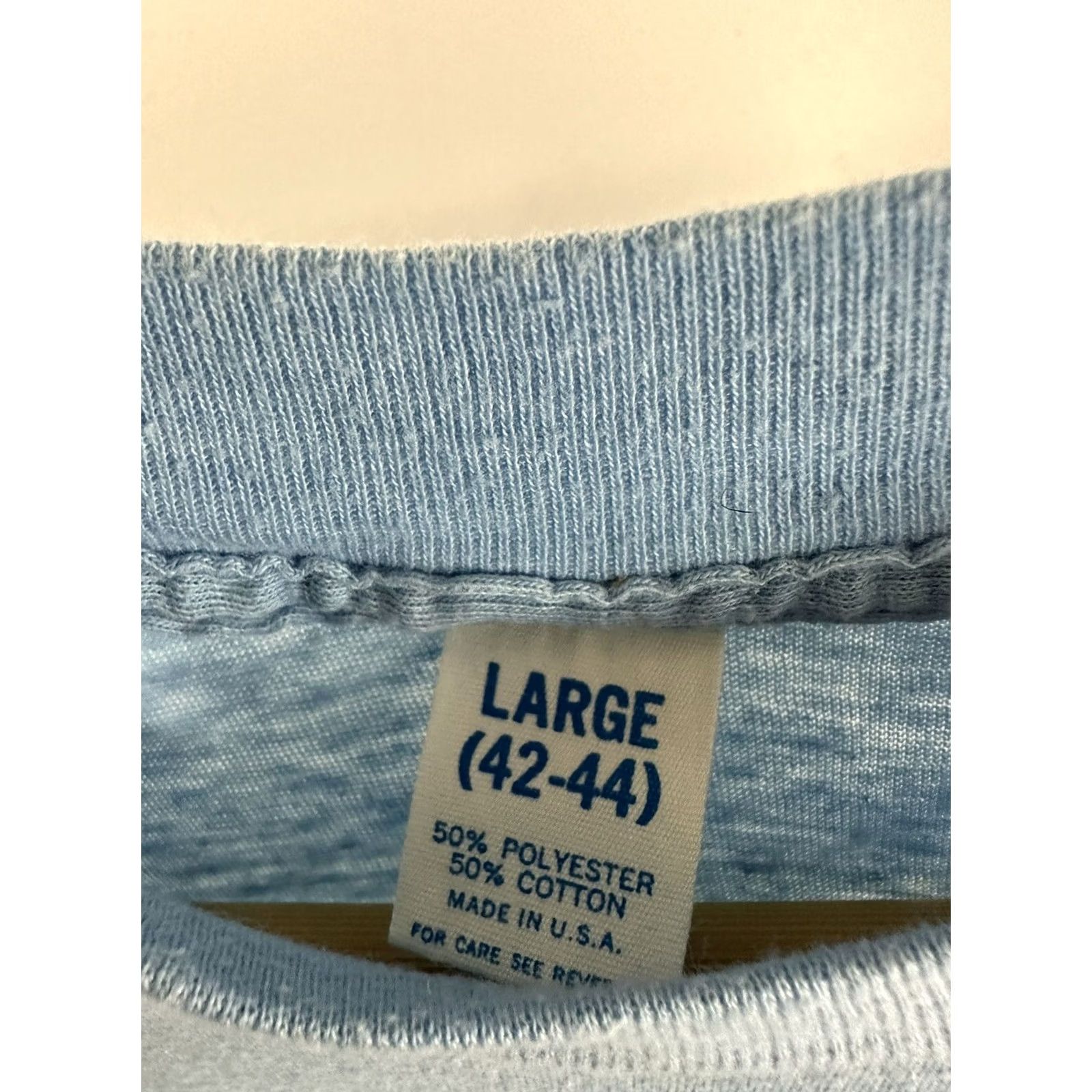 Lee VINTAGE Jerry Lee Lewis Pianist Piano Concert Tour T-Shirt Blue Size L Mens 80s Music Size US L / EU 52-54 / 3 - 4 Thumbnail