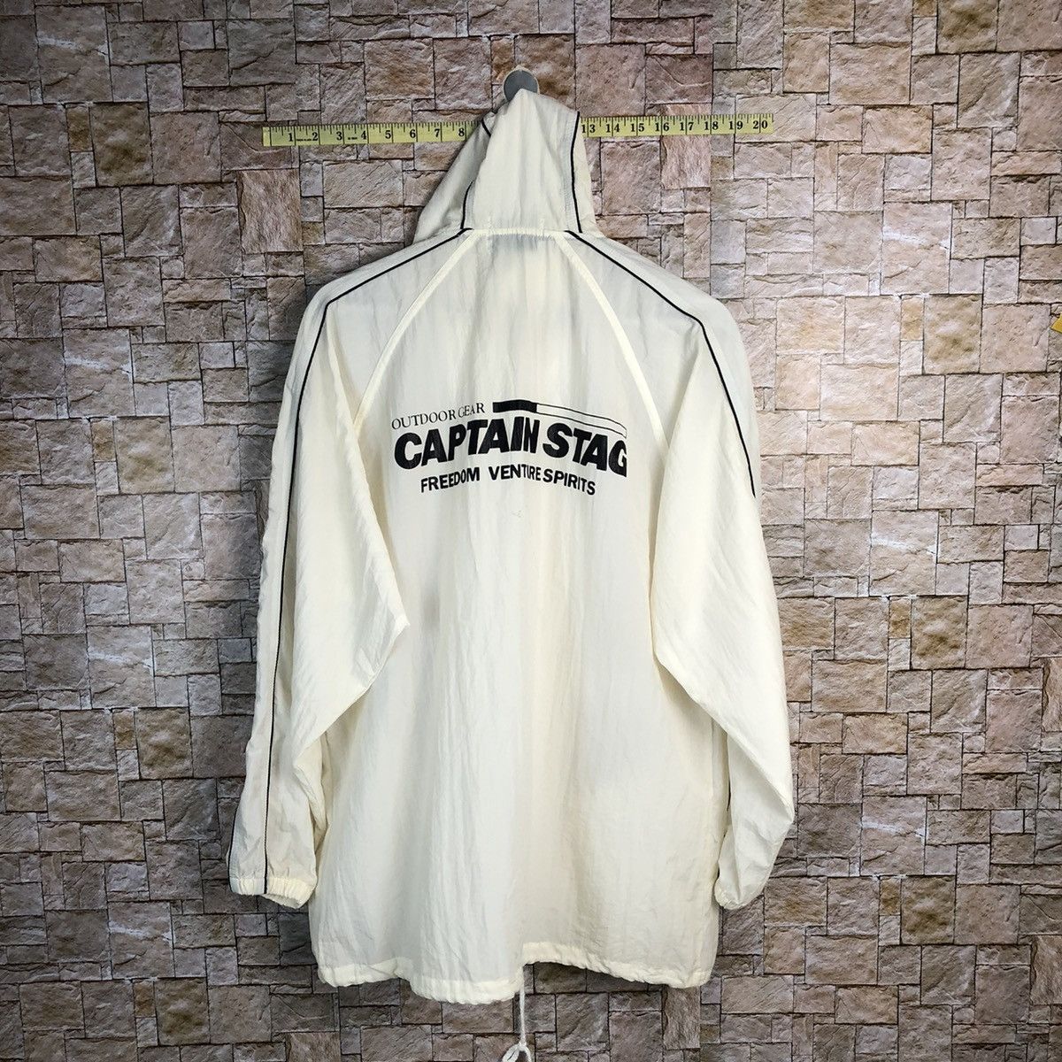 Japanese Brand × Sports Specialties Captain Stag White Hoodie windbreaker outdoor gear #A296 Size US L / EU 52-54 / 3 - 13 Thumbnail