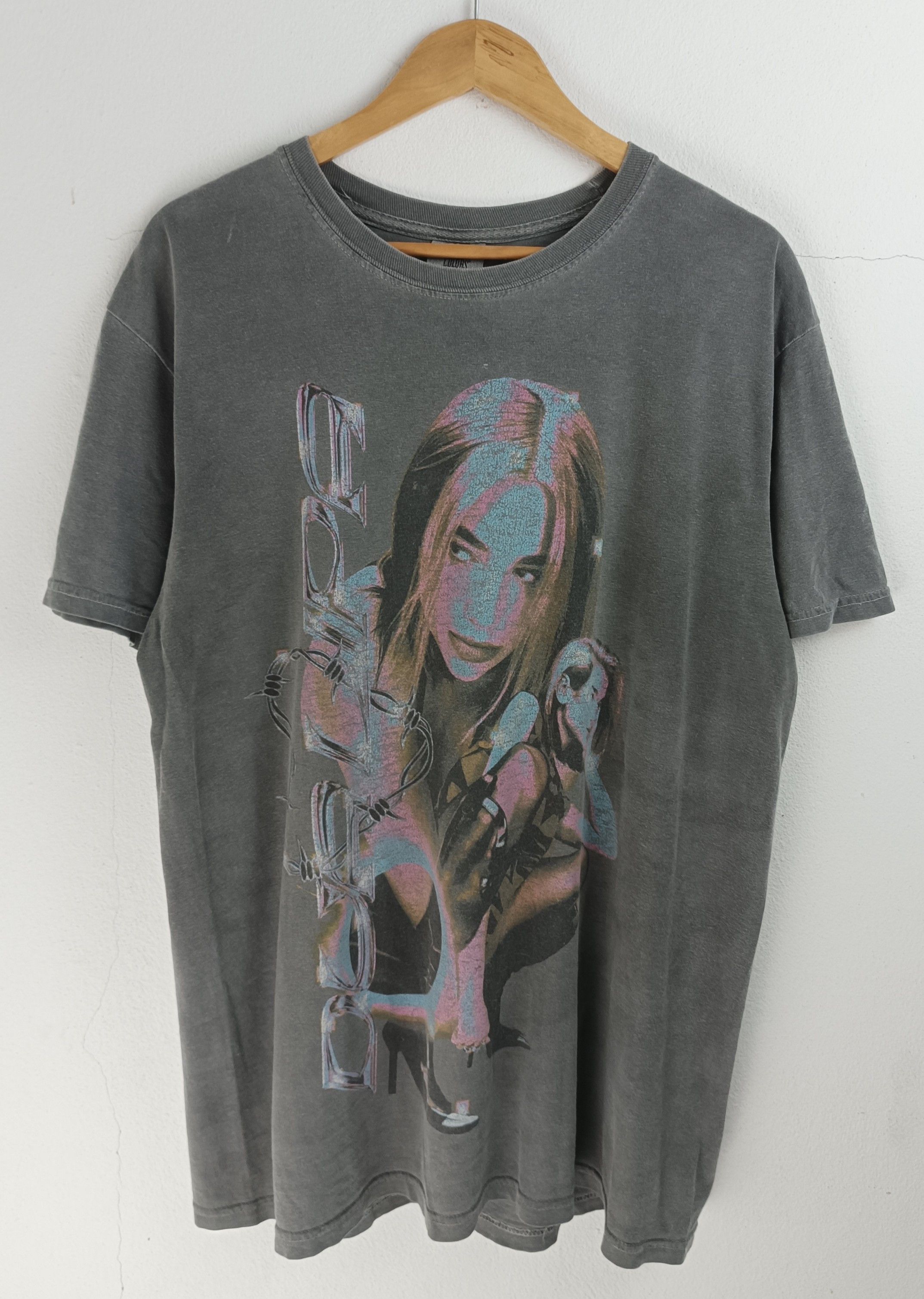 Rap Tees VINTAGE DUA LIPA AU/NZ TOUR TEE FADED sza swift gaga bebe Size US L / EU 52-54 / 3 - 3 Thumbnail