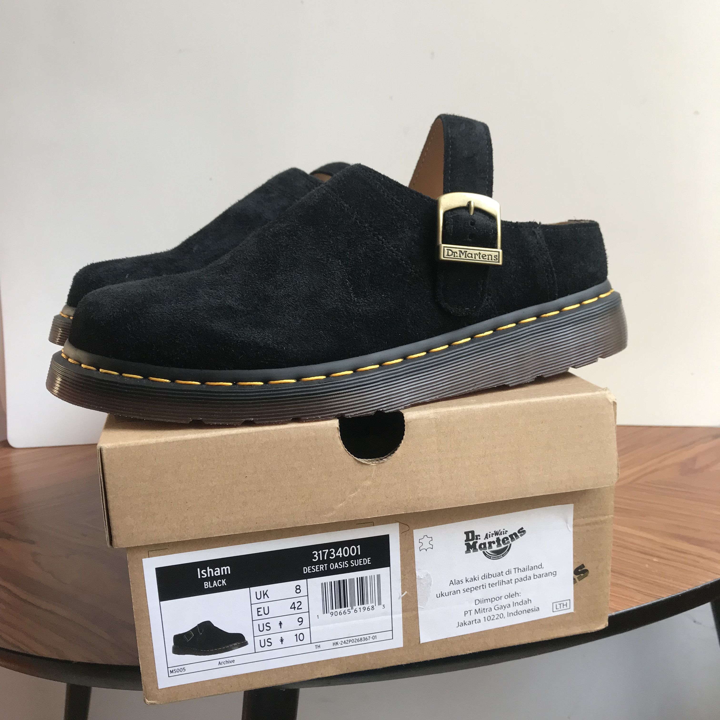 Dr. Martens Dr Martens Isham Dessert Oasis Suede Yellow Stitch Shoe Size US 9 / EU 42 - 14 Thumbnail