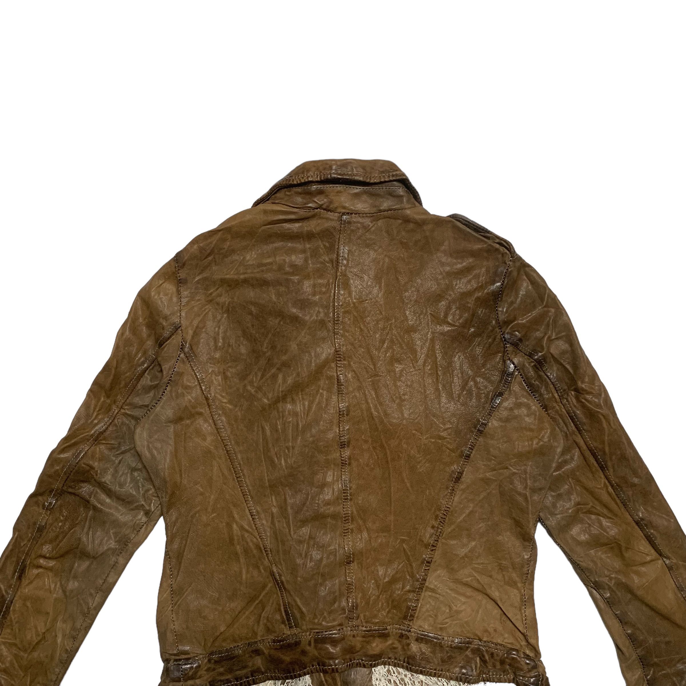 Giorgio Brato Giorgio Brato Biker Leather Jacket Size M / US 6-8 / IT 42-44 - 11 Thumbnail