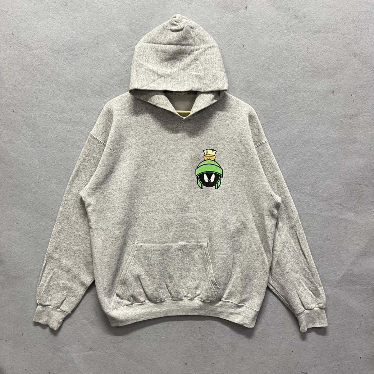 Warner Bros Vintage 1993 Looney Tunes Marvin the Martian Hoodie Size US L / EU 52-54 / 3 - 1 Thumbnail