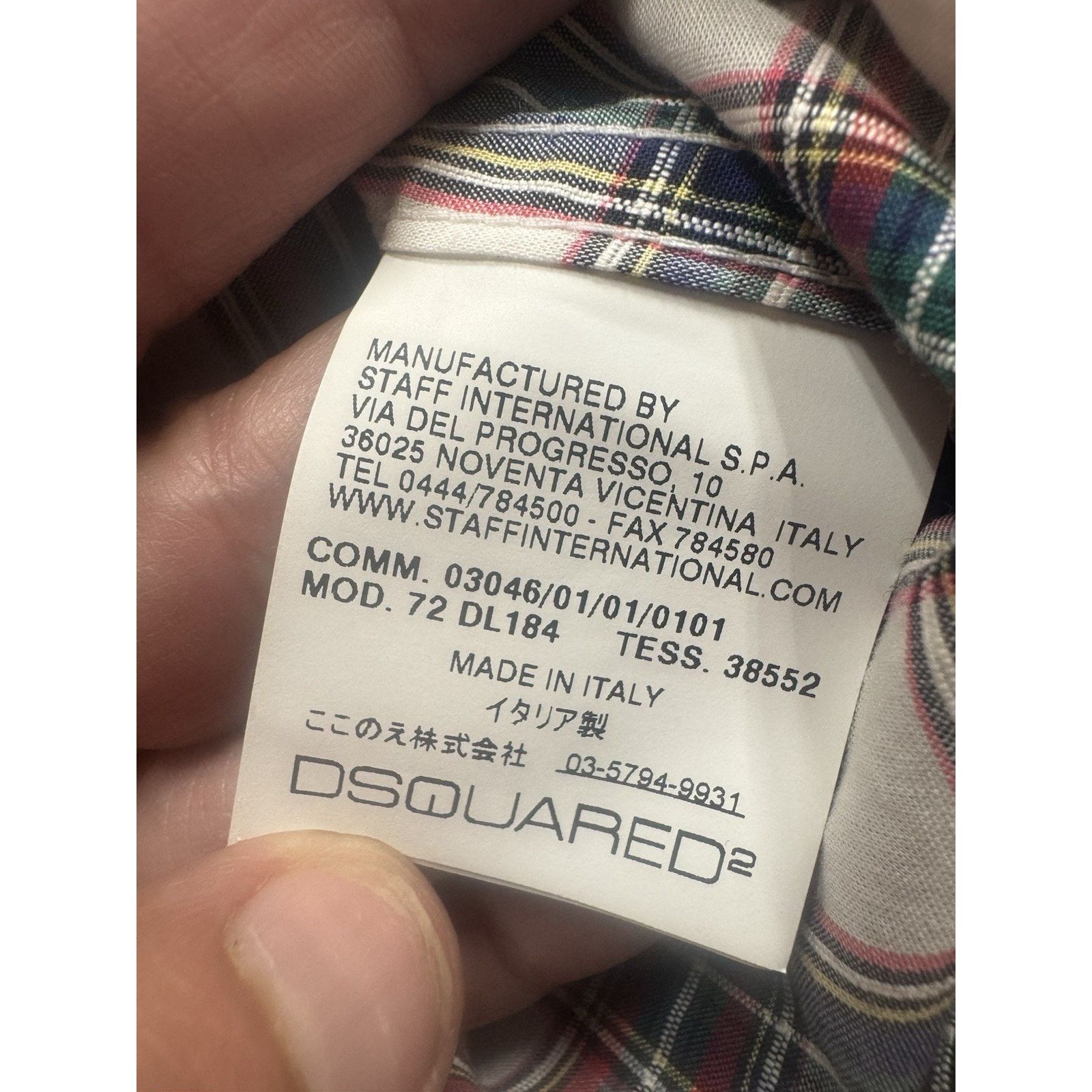Dsquared2 DSQUARED2 Small Italian Plaid Button Down Shirt Size S / US 4 / IT 40 - 7 Thumbnail