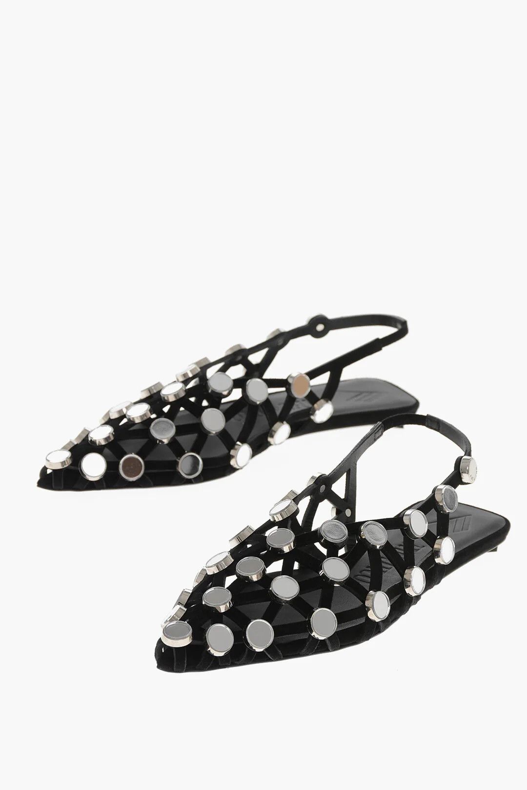 The Attico og1mm0426 Slingback Ballet Flats in Black Size US 8.5 / IT 38.5 - 3 Thumbnail