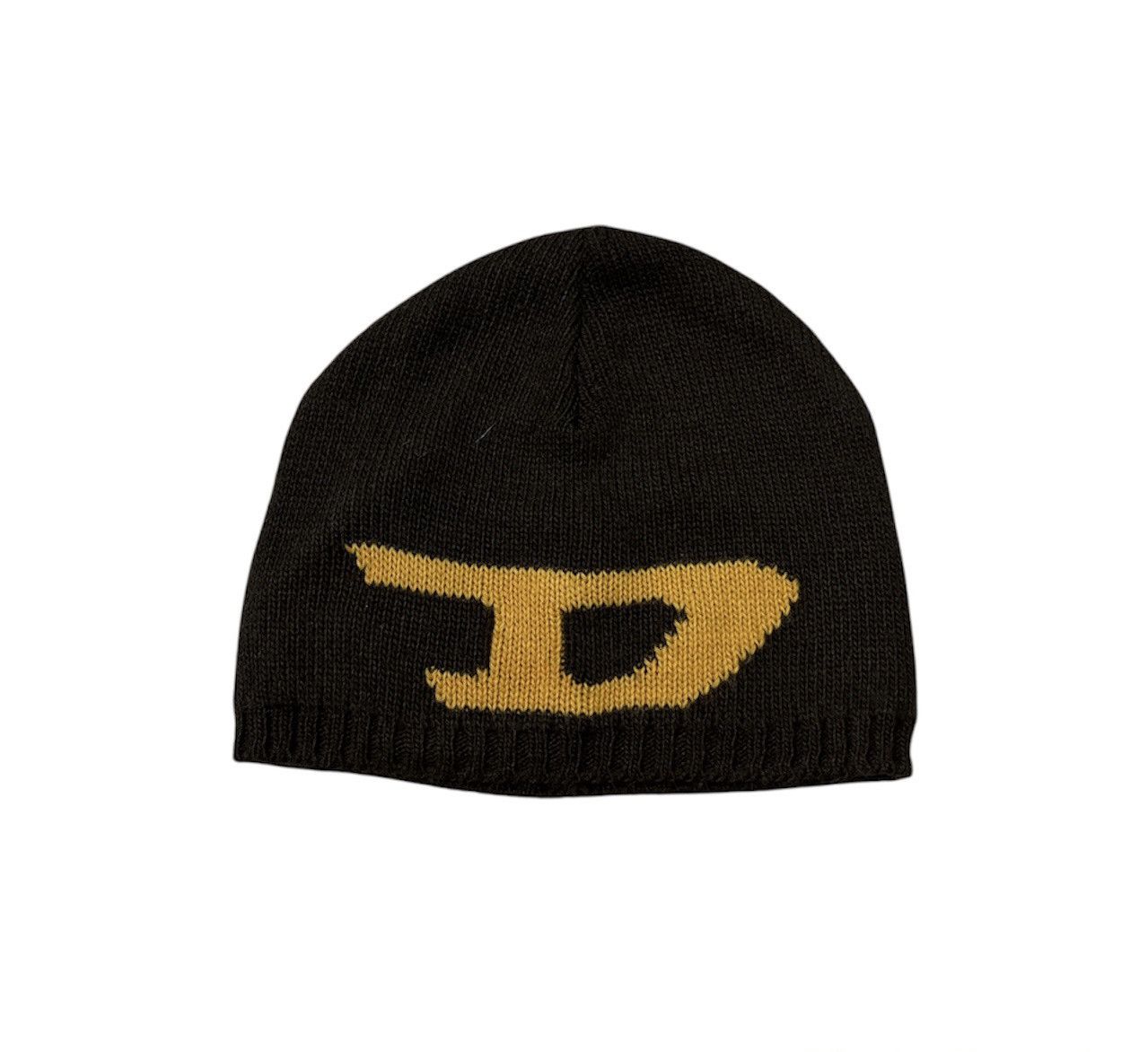 Vintage Diesel y2k beanie knitted big logo cap hat
