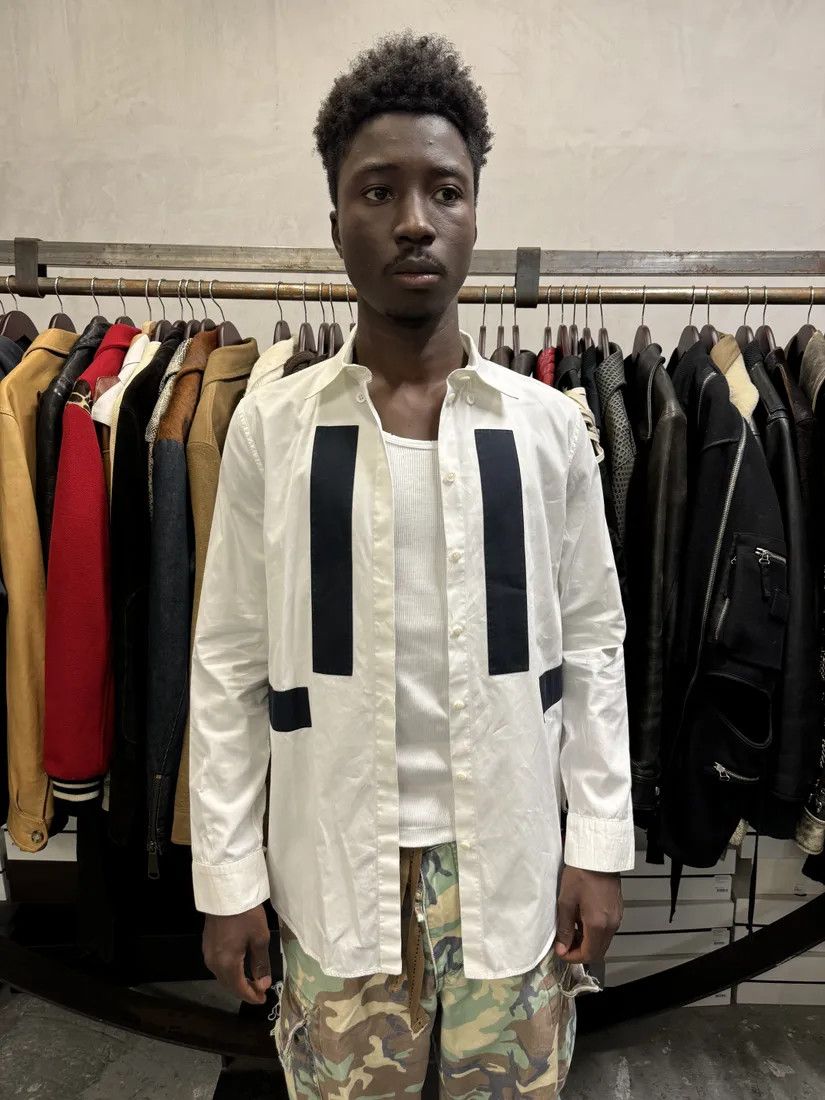 Designer × Givenchy × Vintage Givenchy Sample White & Black Contemporary Sample Shirt Size US S / EU 44-46 / 1 - 2 Thumbnail
