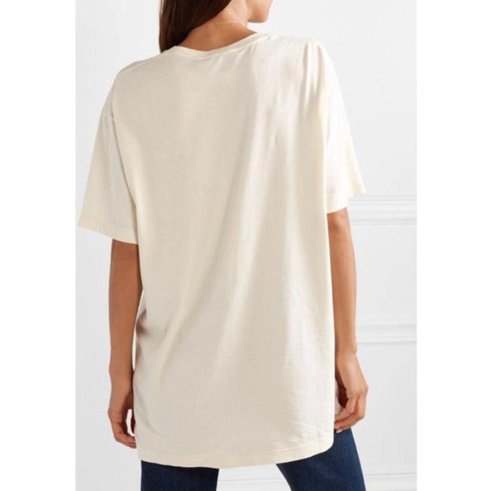 Gucci GG logo printed oversized tee shirt Size XS / US 0-2 / IT 36-38 - 4 Thumbnail