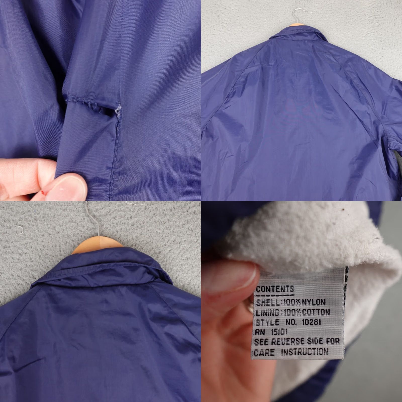 Athletic Works VINTAGE Athletic Works Windbreaker Jacket Mens L Blue Snap 80s 90s Size US L / EU 52-54 / 3 - 8 Thumbnail