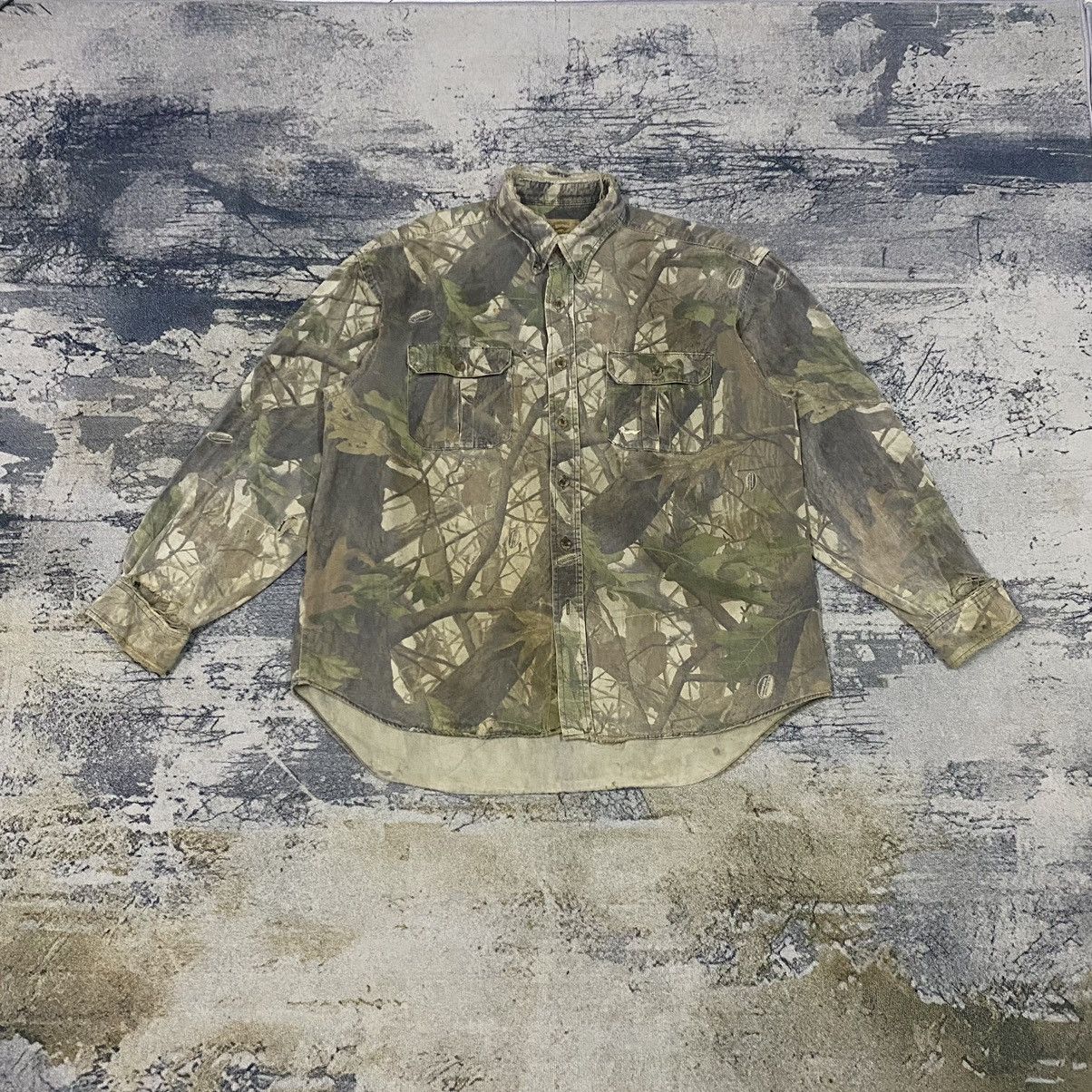 Japanese Brand × Realtree × Vintage Vintage RealTree Duxbax Double Pocket Button Up Size US L / EU 52-54 / 3 - 1 Thumbnail