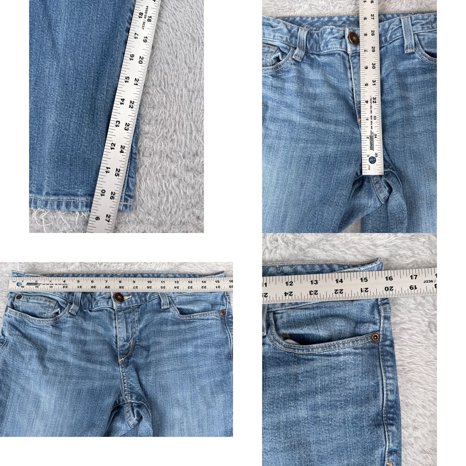 Eddie Bauer Eddie Bauer Jeans Womens 10 Bootcut Mid Rise Cotton Spandex Denim 31x27 Blue 5-Pocket Size 32" / US 10 / IT 46 - 8 Thumbnail