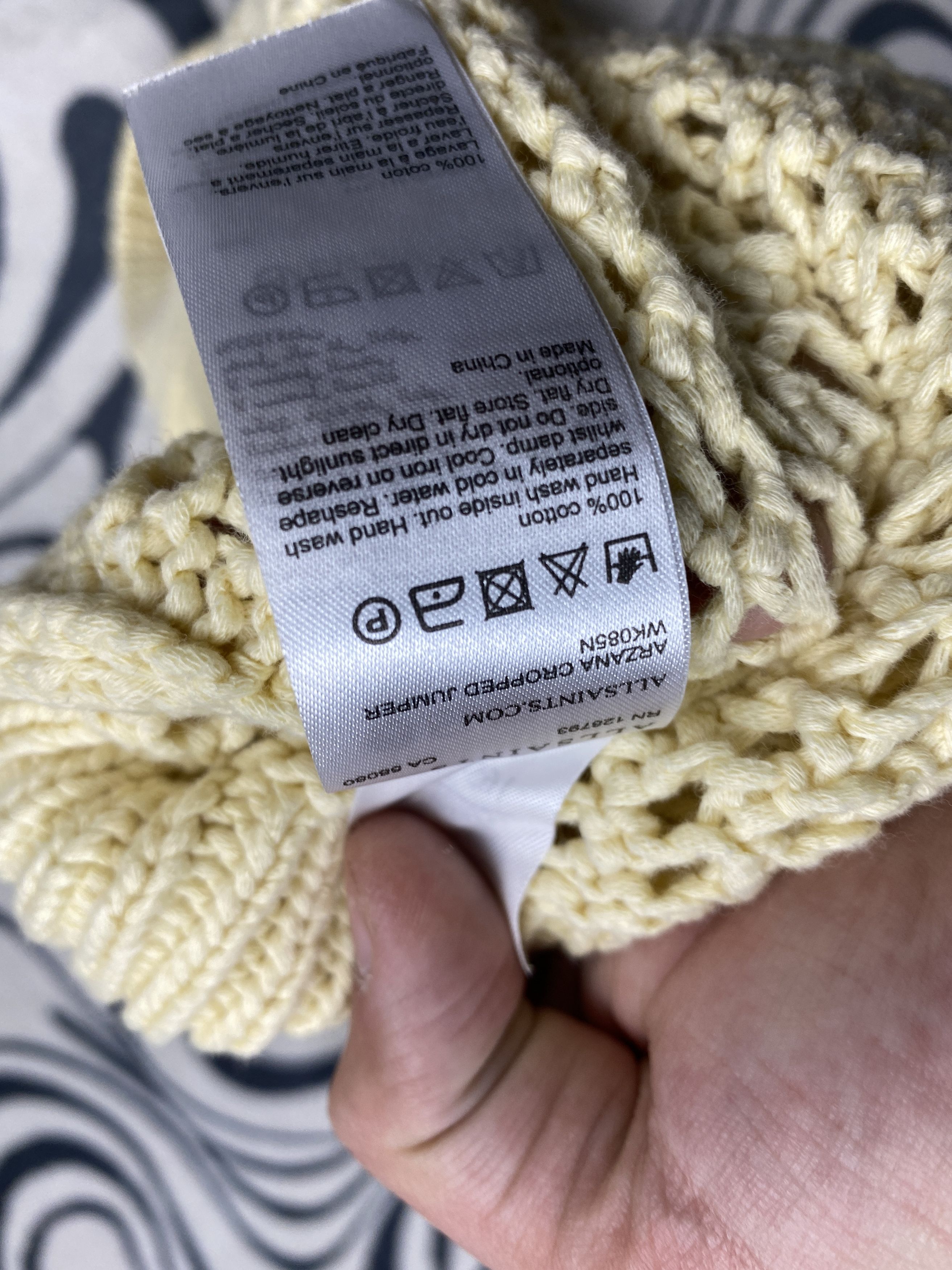 Allsaints Allsaints Womens Crew Neck Knit Sweater Y2K Size M / US 6-8 / IT 42-44 - 6 Thumbnail