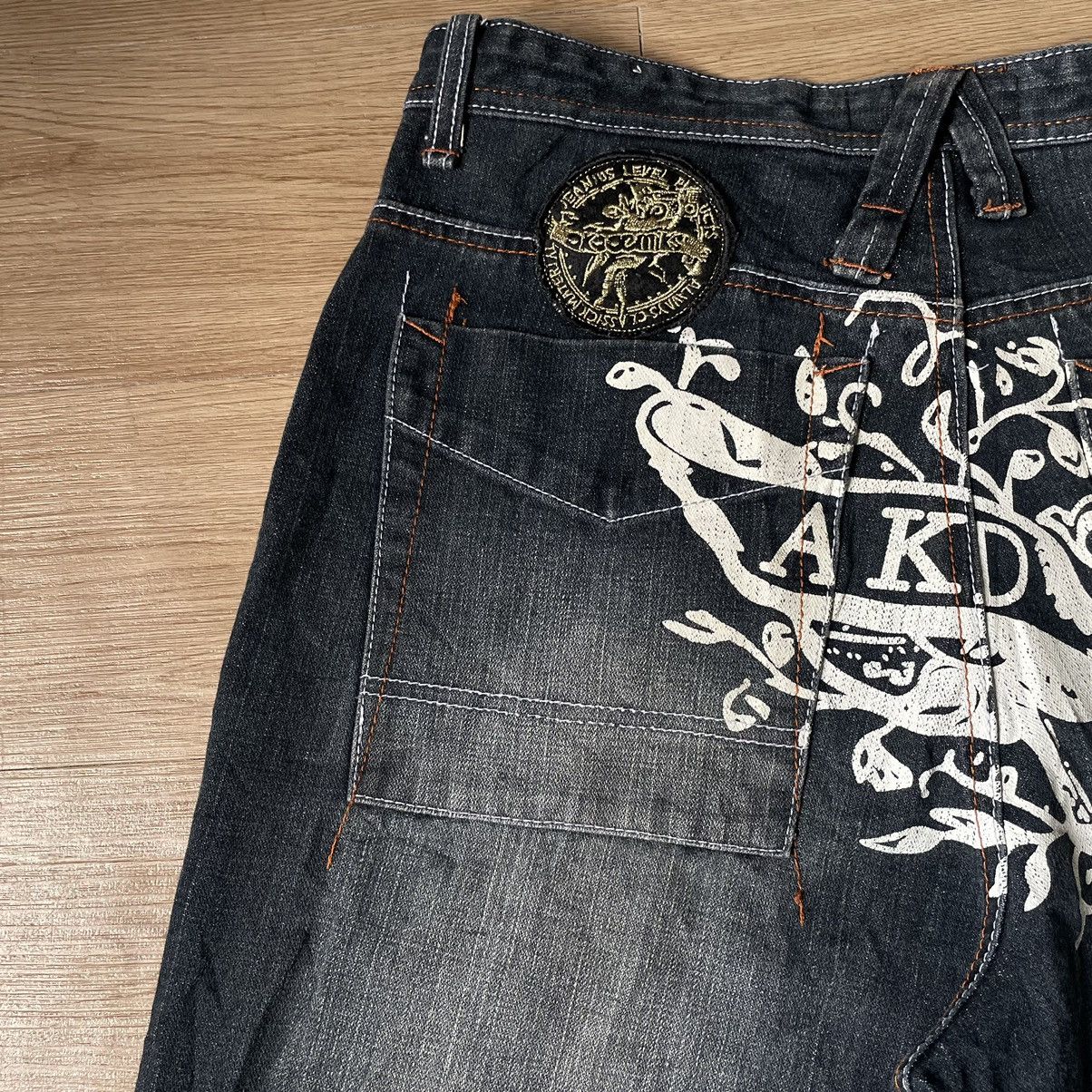Hysteric Glamour Akademiks Patches Paint Embroidered Jnco Style Baggy Jeans Size US 34 / EU 50 - 18 Thumbnail