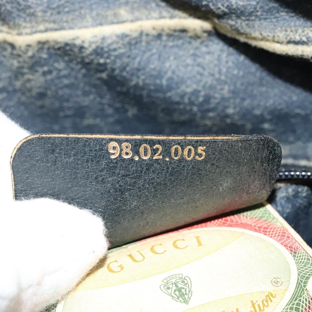 Gucci GUCCI GG Supreme Sherry Line Shoulder Bag Pvc Navy Gold 98 Size ONE SIZE - 20 Thumbnail