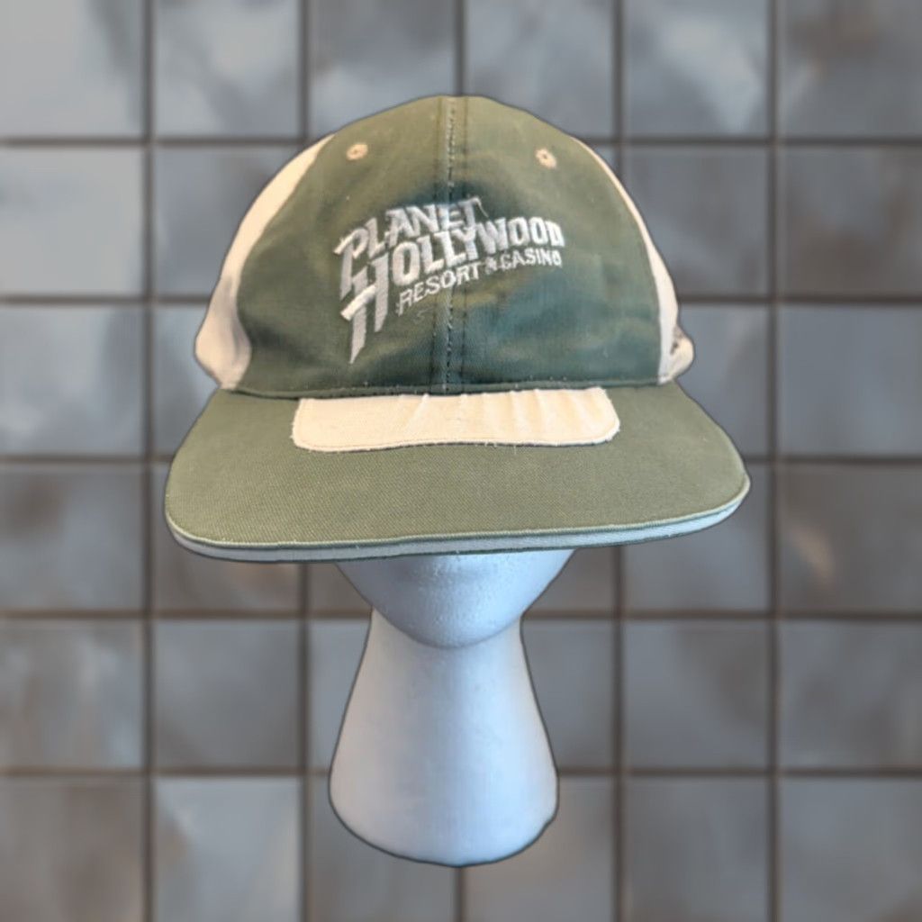Planet Hollywood VINTAGE Planet Hollywood Hat Cap Mens One Size Green Las Vegas Casino Strapback Size ONE SIZE - 1 Thumbnail